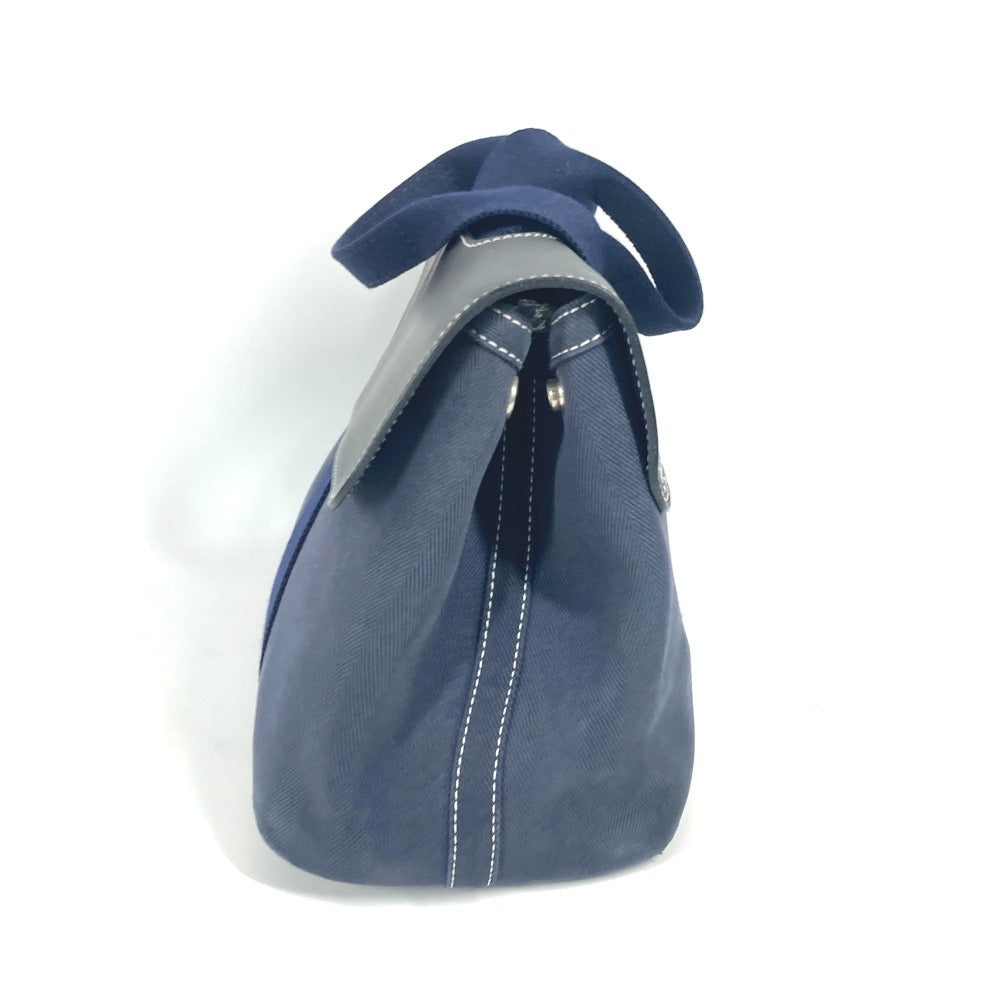 Hermes Handbag Valparaiso Pm Valparaiso Leather Canvas Navy Travel Bag