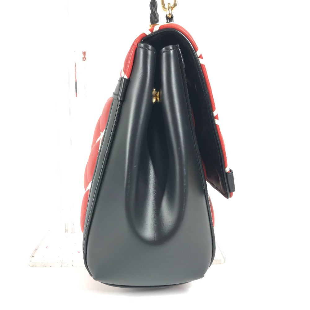 Louis Vuitton Maltage Line Pochette Leather Red Flap Shoulder Bag
