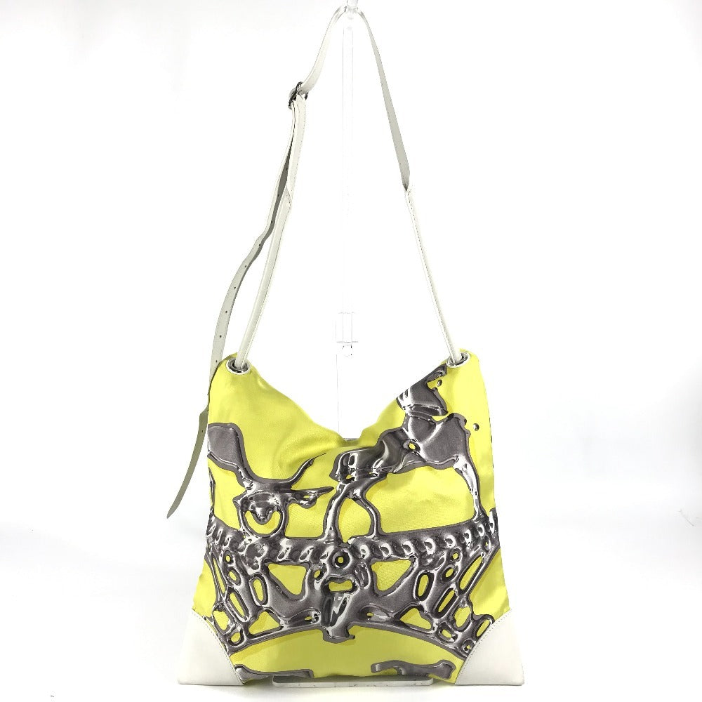 Hermes Shoulder Bag Silk Silky City Pm Leather Yellow