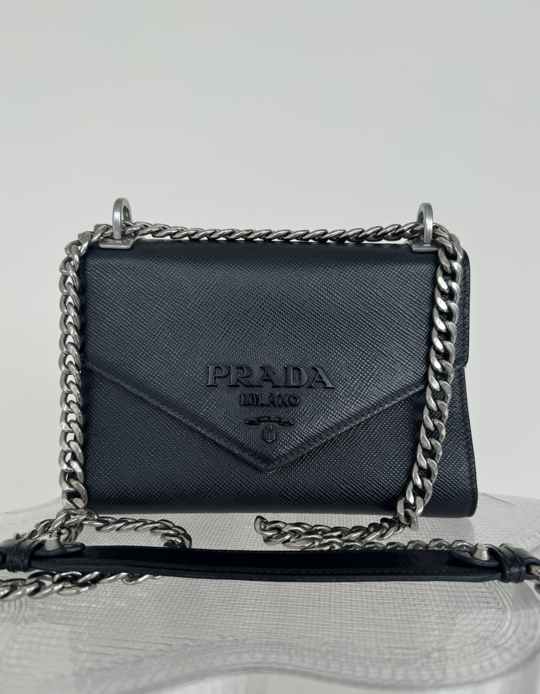 Prada Crossbody Bag Monochrome Crossbody in Black