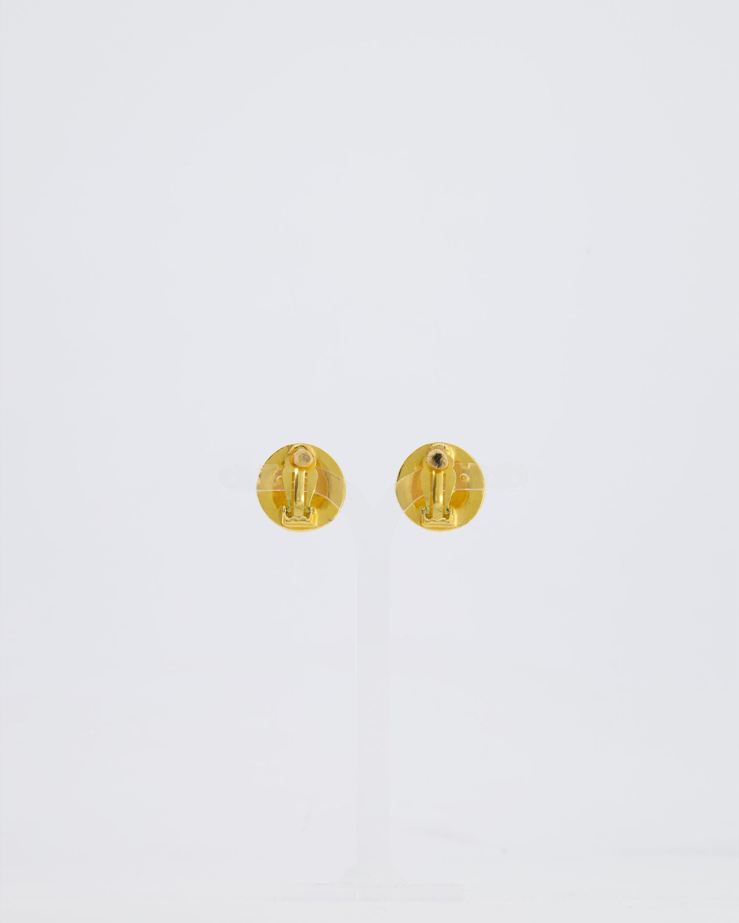 Chanel Coco Mark CC Textured Clip-On Earrings Jewelry