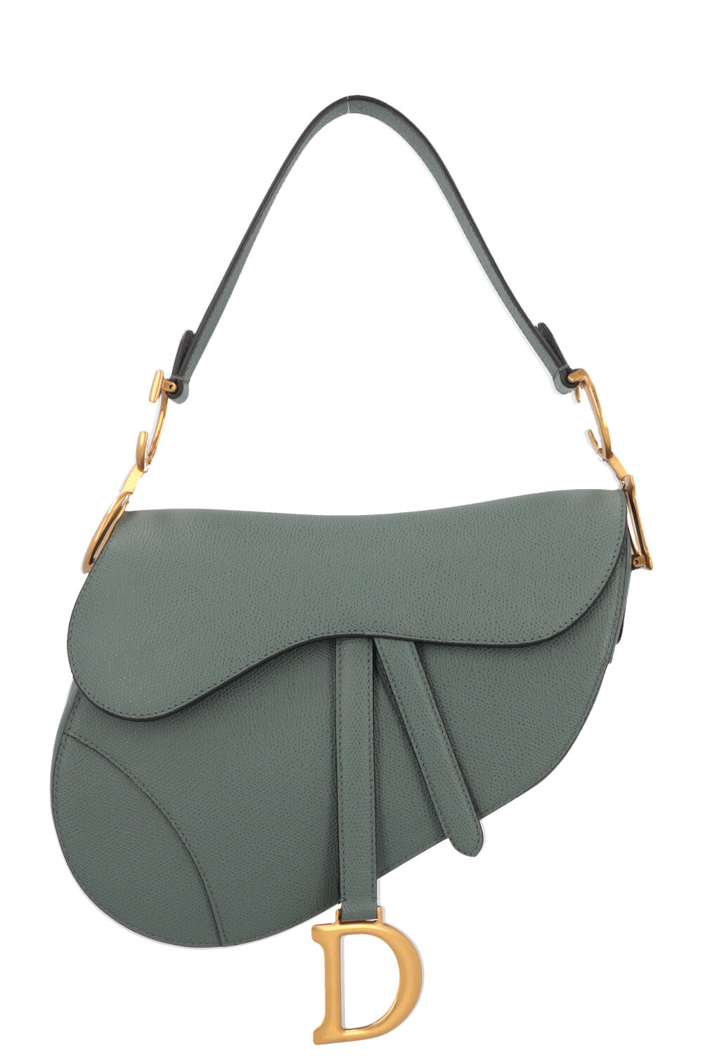 Dior Saddle Bag Sage Leather Handbag