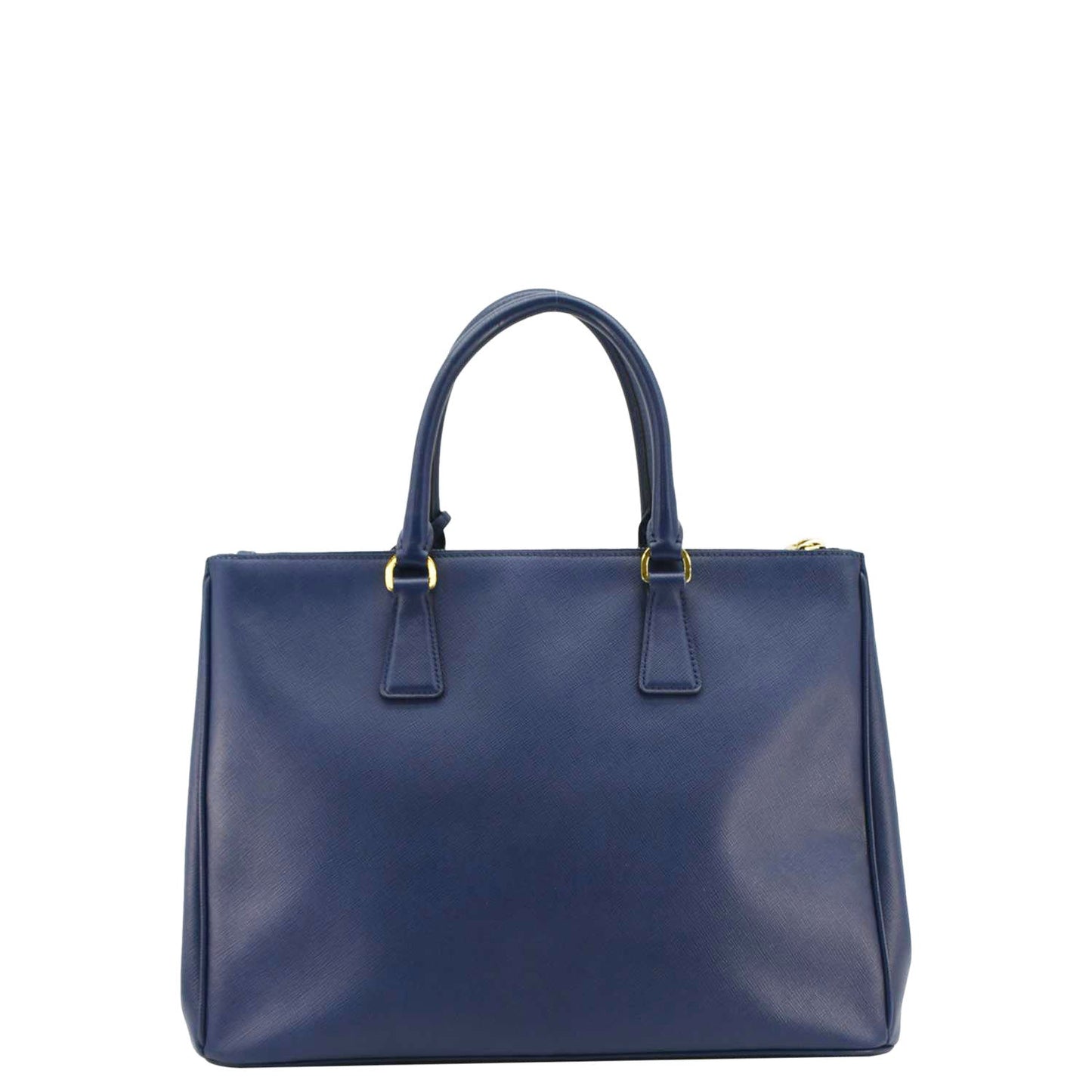 Prada Galleria Double Tote Bag Leather Saffiano Blue