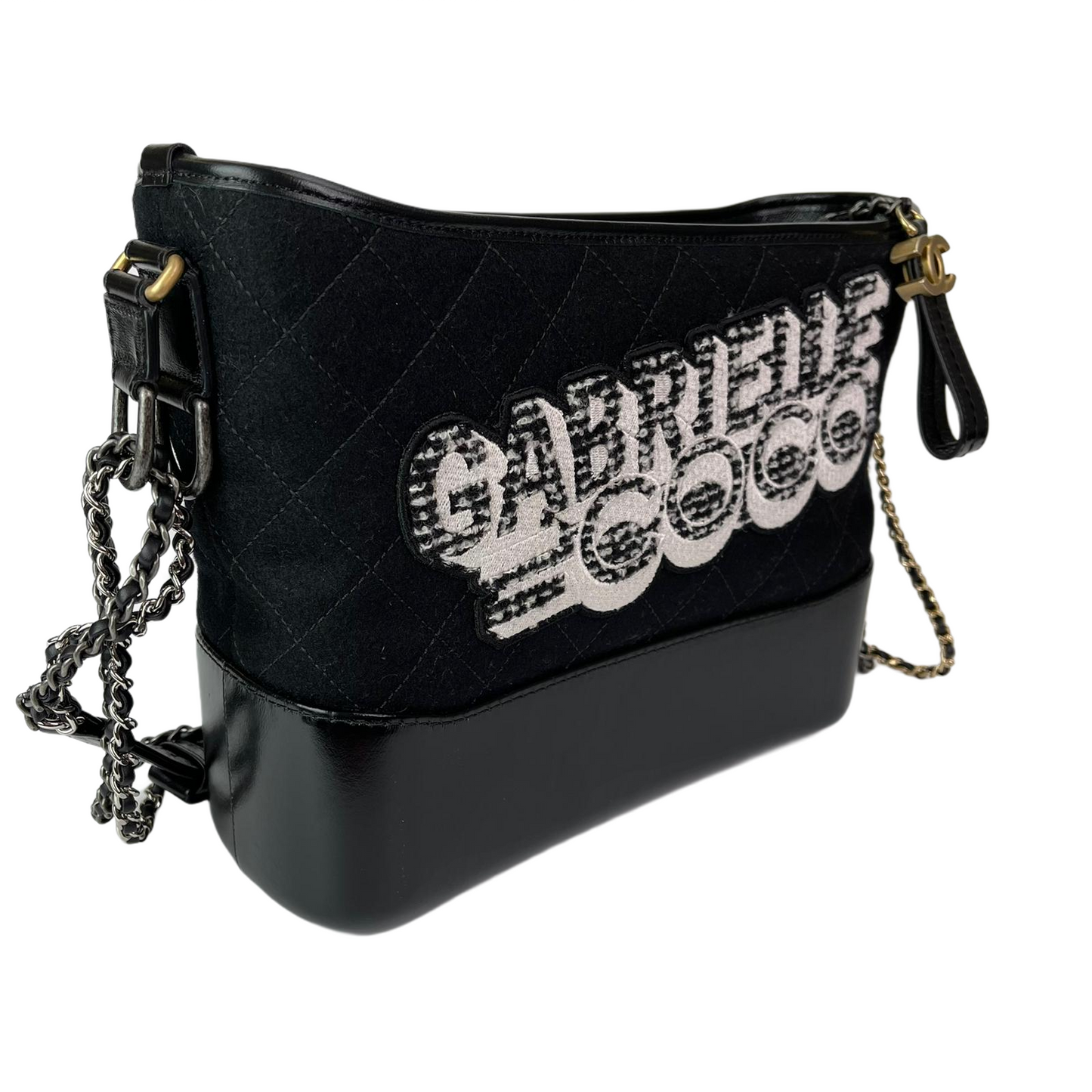 Chanel Limited Edition Anniversary Coco Gabrielle Bag Mediun Black Medium Shoulder Bag