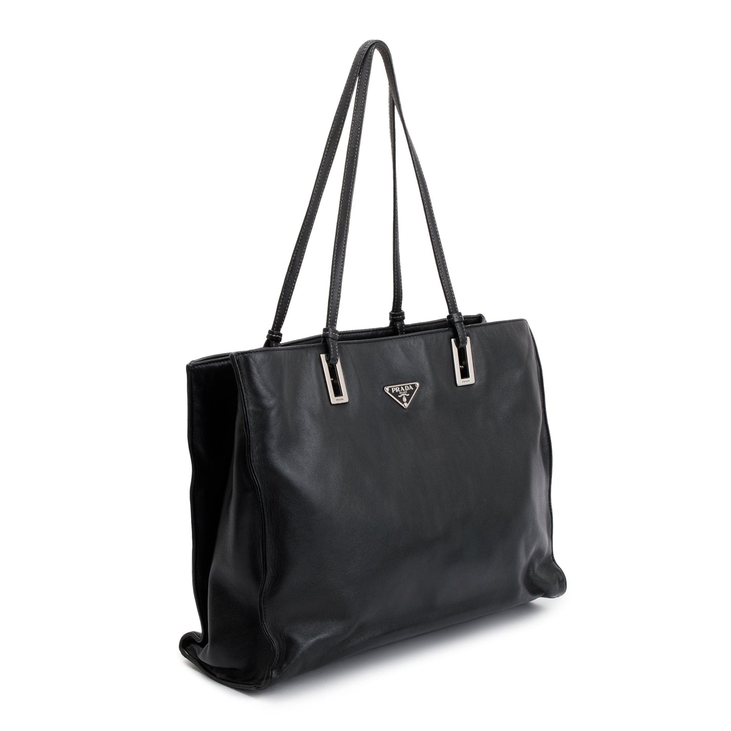 Prada Nappa Acciaio Tote Handbag Black Tote Bag