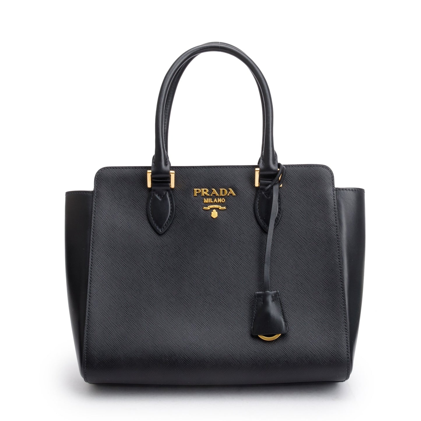 Prada Soft Calf Tote Leather Calf Leather Saffiano Tote Bag W Strap 55878