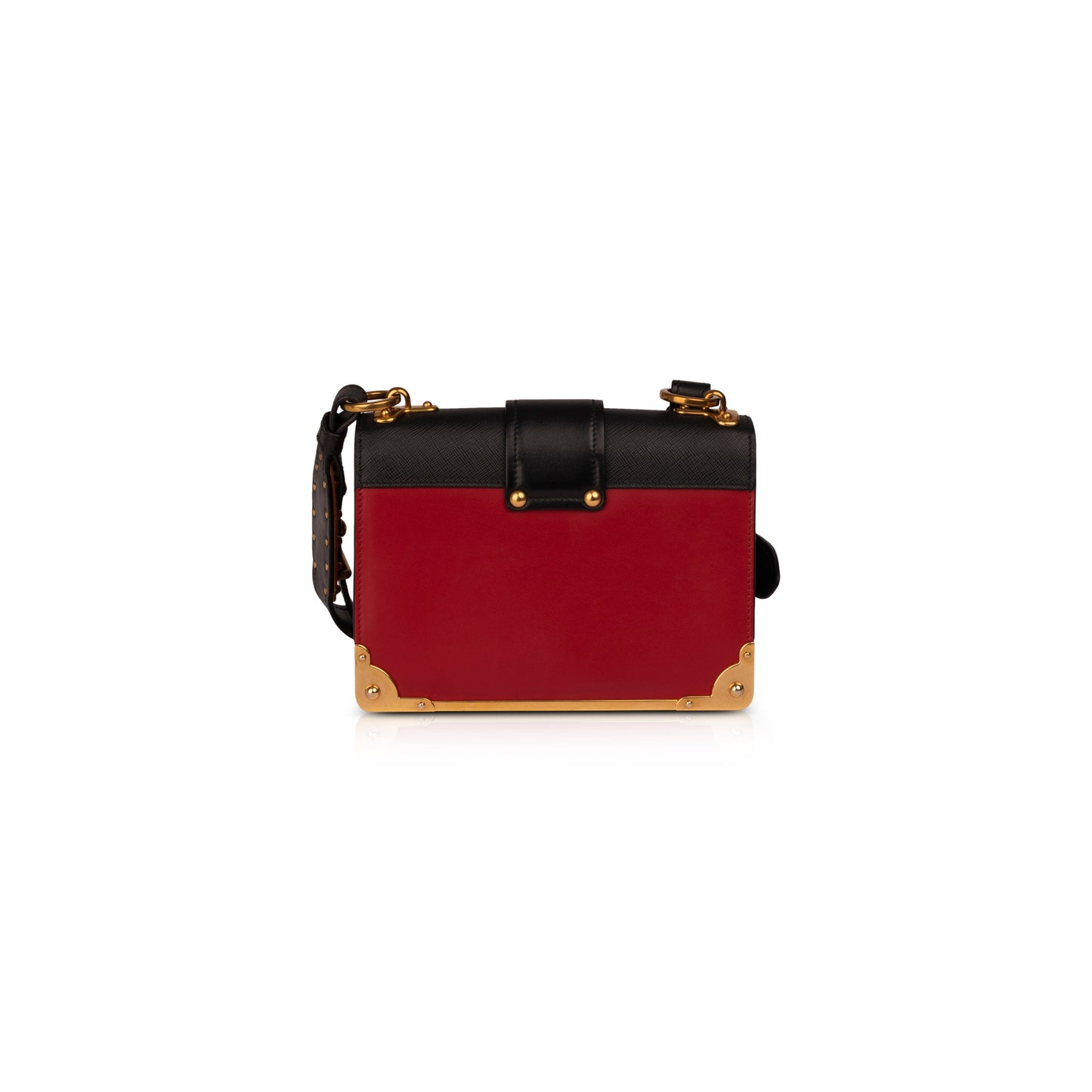 Prada Cahier Shoulder Bag Leather