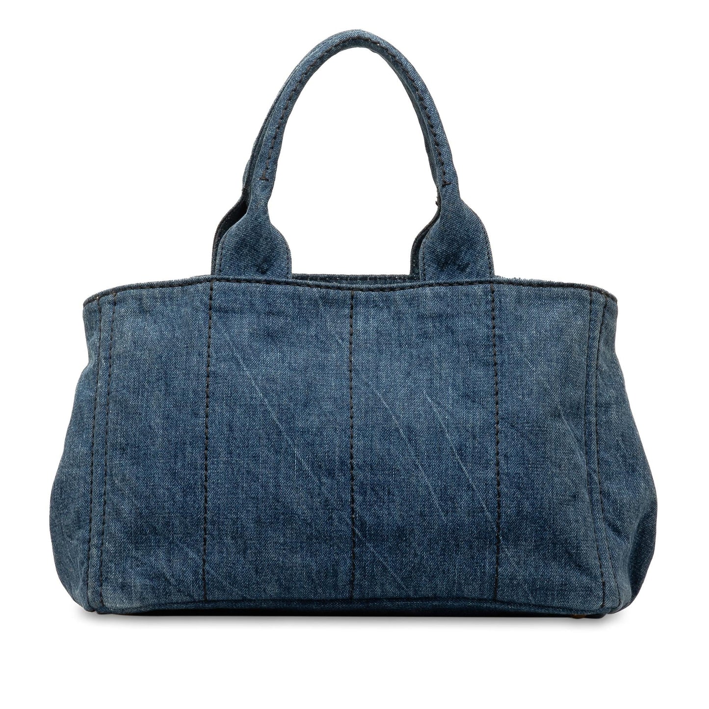 Prada Canapa Satchel Shg Eimz7I Denim Logo Satchel Bag