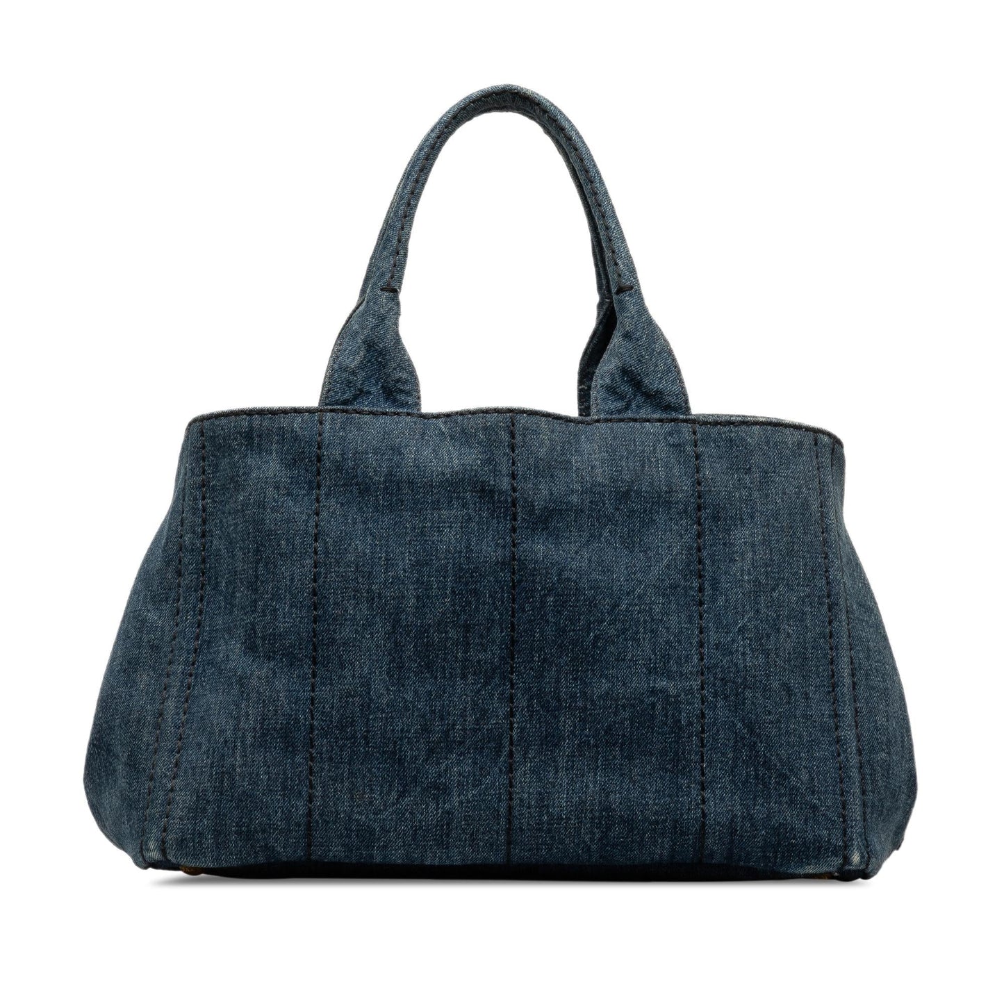 Prada Canapa Tote Bag Shg Cat296 Denim Logo