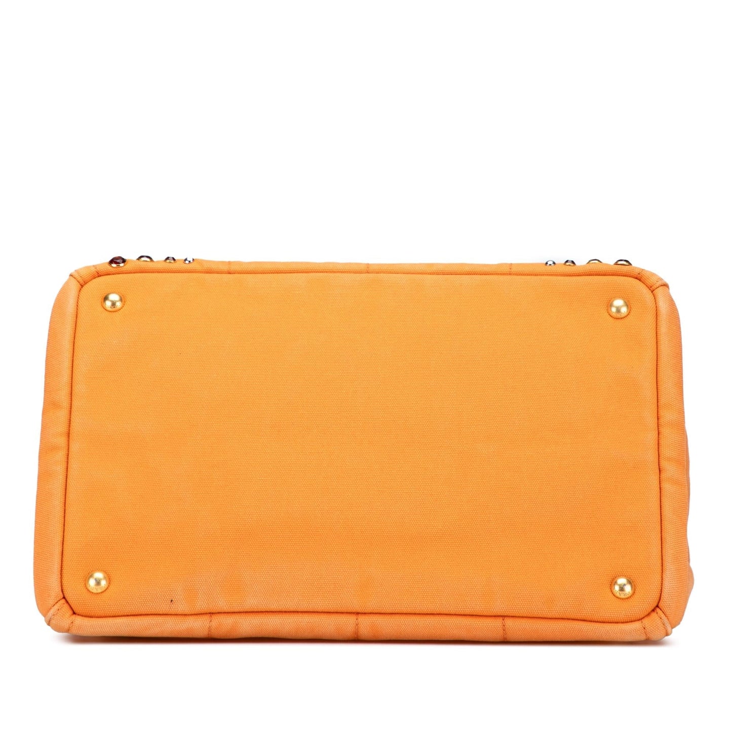 Prada Canapa Bijoux Satchel Canvas Satchel Bag