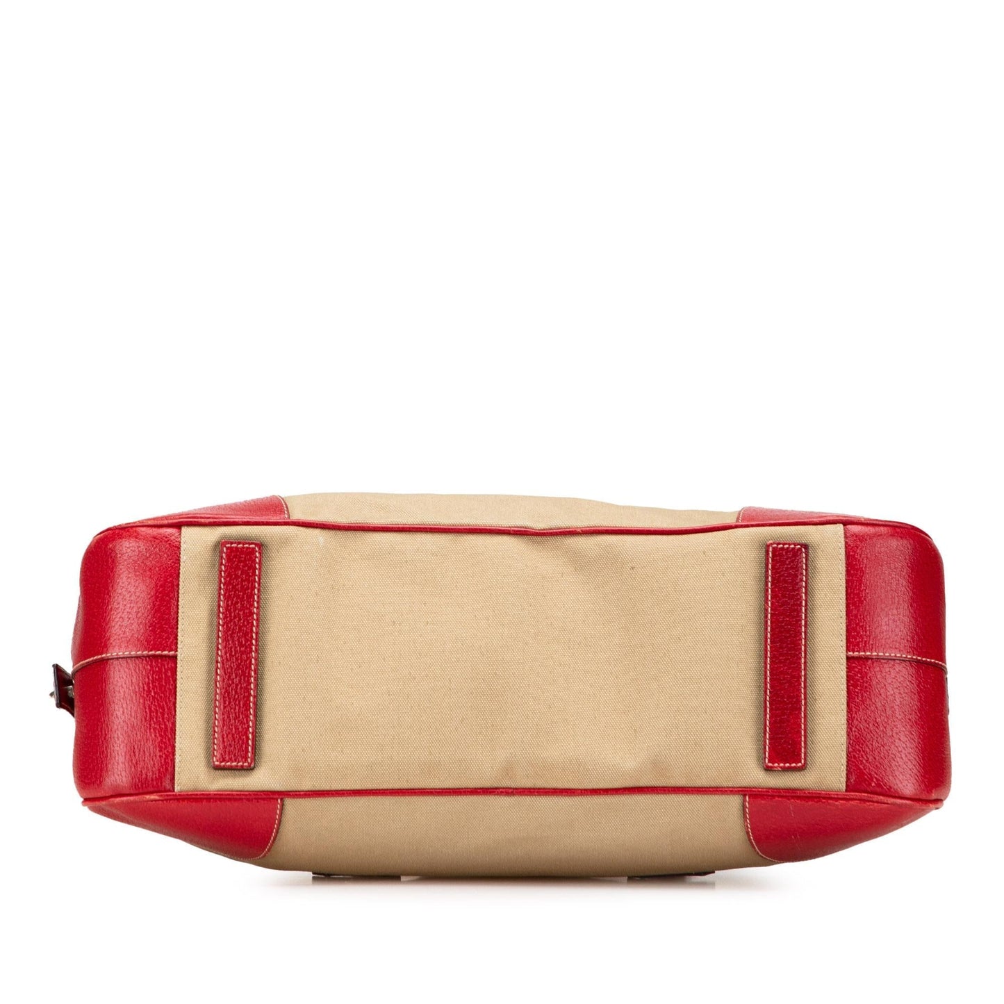 Prada Cinghiale Trimmed Canapa Bauletto Bag Canvas Satchel Bag