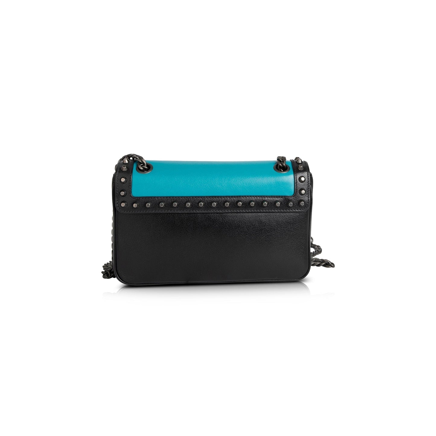 Prada Glace Calf Studded Crossbody Bag