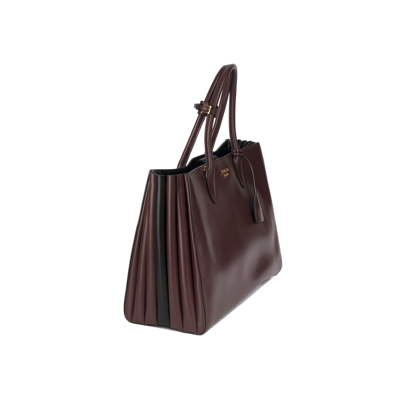 Prada City Calf Bibliotheque Tote Handbag Large Tote Bag