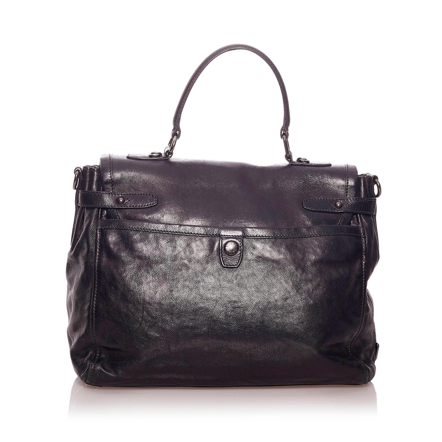 Prada Business Bag Shg Leather Tote Bag