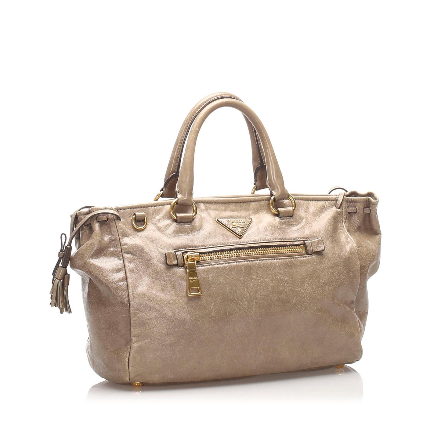 Prada Tote Leather Tote Bag Tote Shg 10589