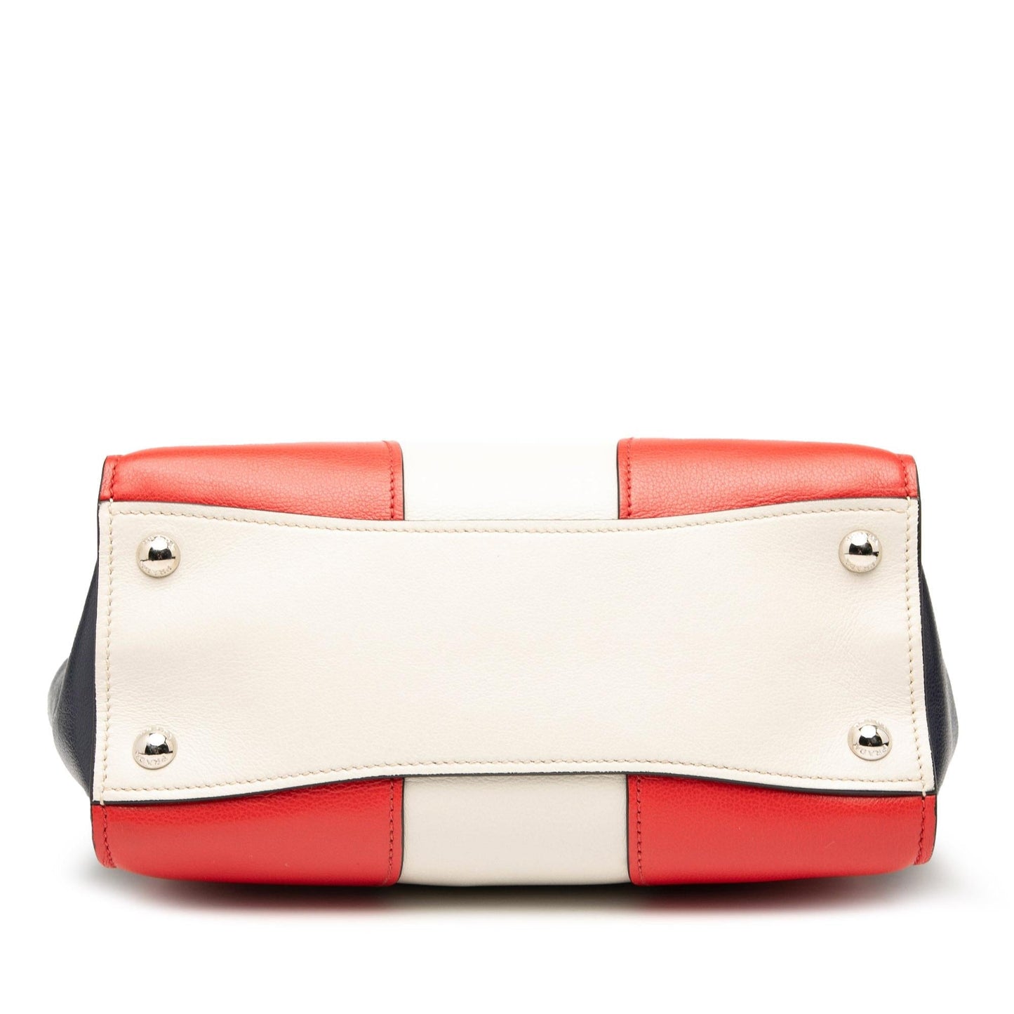 Prada Glace Calf Twin Pocket Satchel Multicolor Satchel Bag