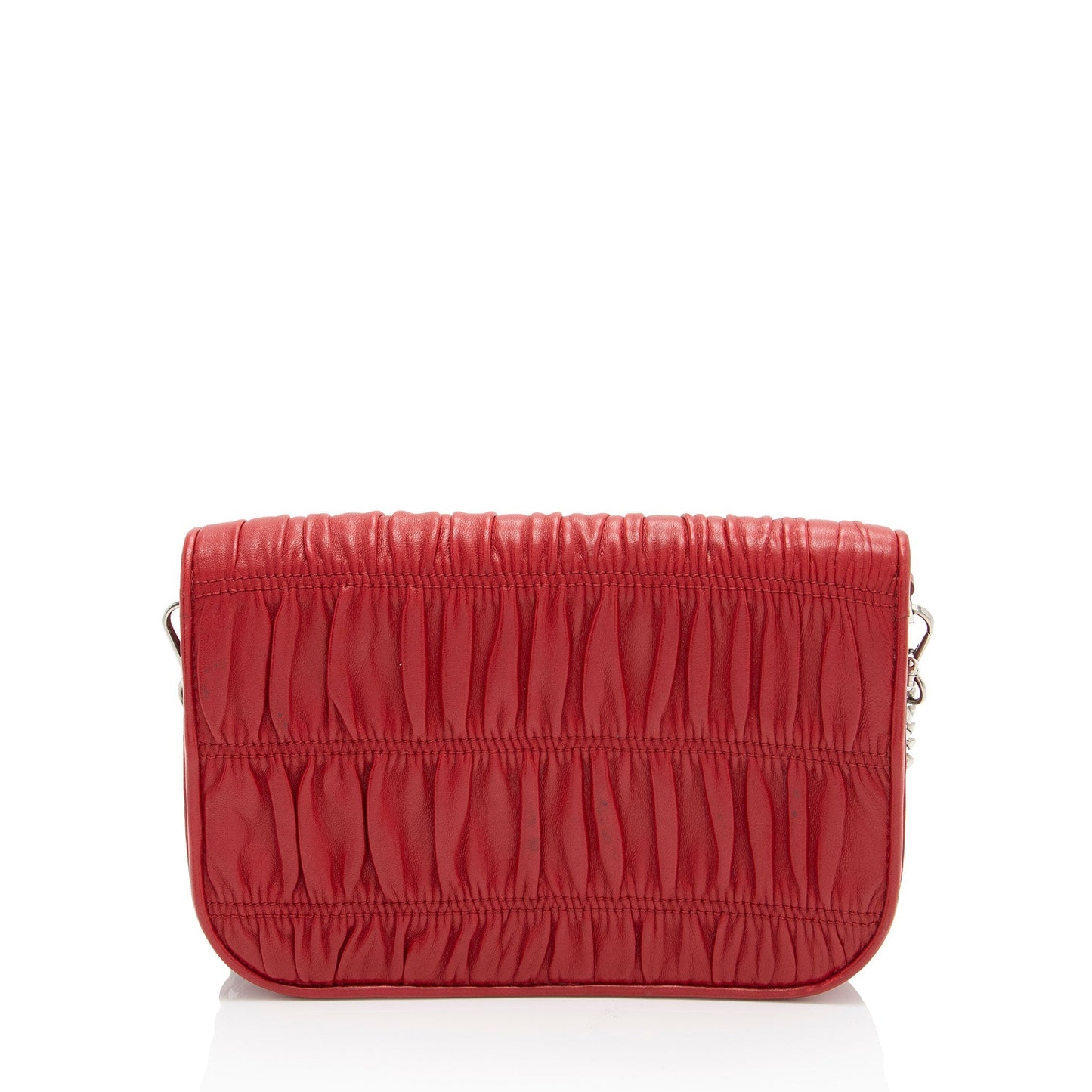 Prada Nappa Gaufre Bag Leather Chain Flap Crossbody Bag