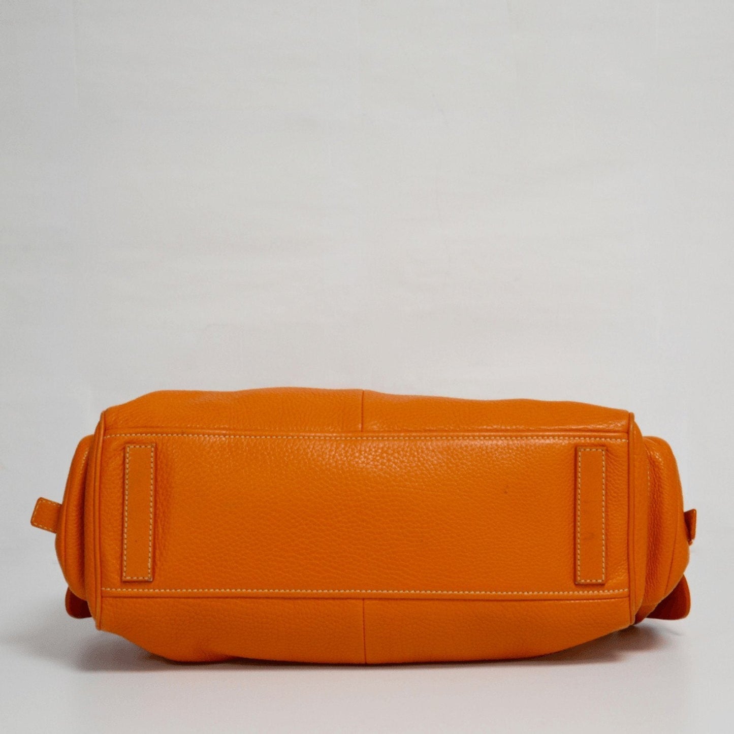 Prada Orange Side Pocket Vitello Daino Tote Handbag Tote Bag