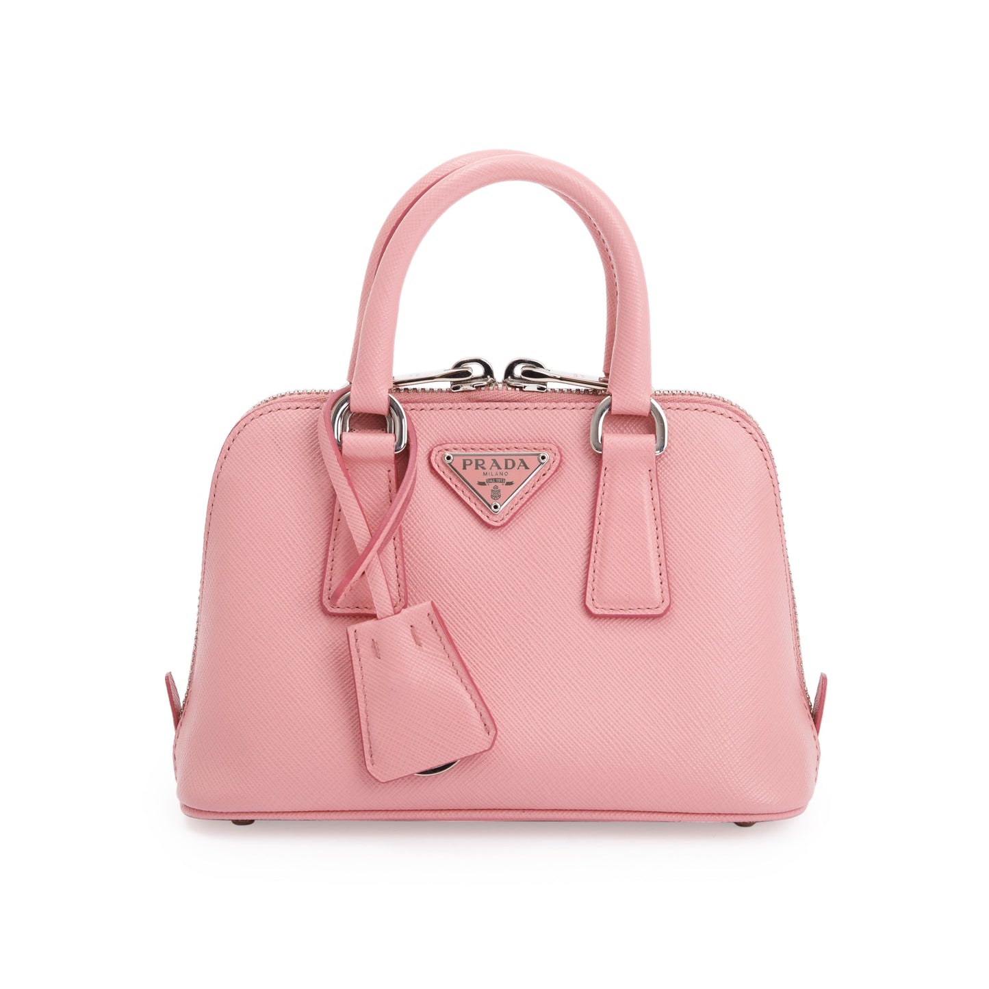 Prada Saffiano Lux Promenade Tote Handbag Pink Mini Tote Bag