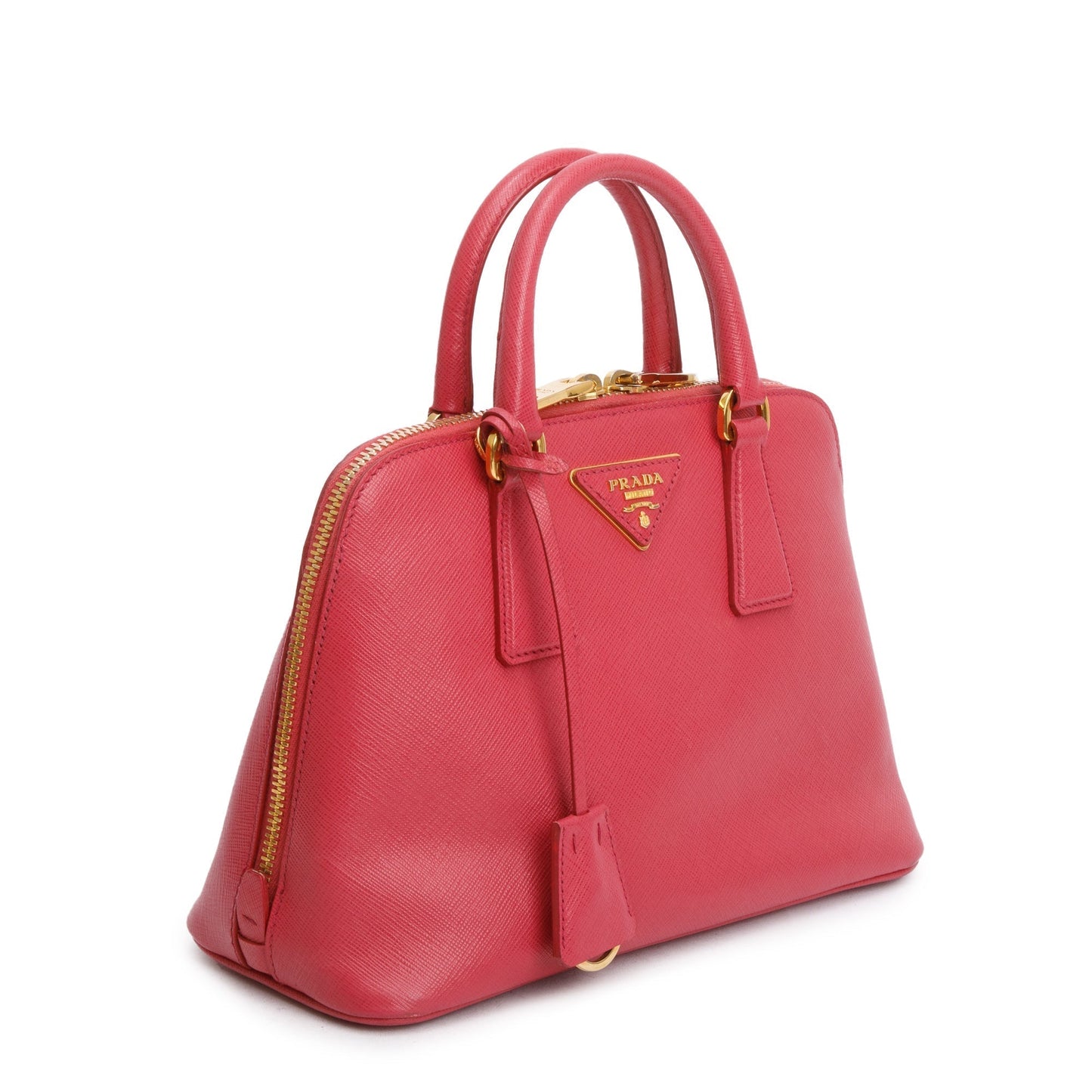 Prada Lux Promenade Tote Saffiano Pink Small Tote Bag