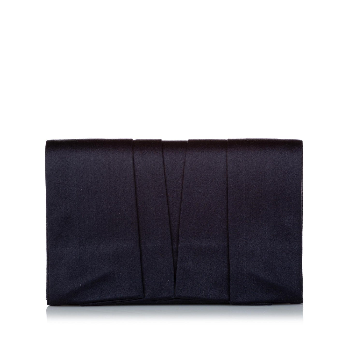 Prada Pleated Clutch Bag Shg Satin