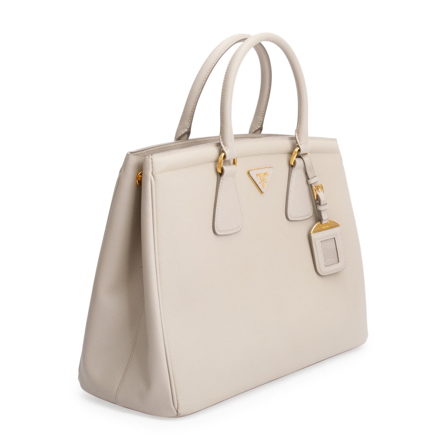 Prada Pomice Parabole Tote Leather Saffiano Tote Bag