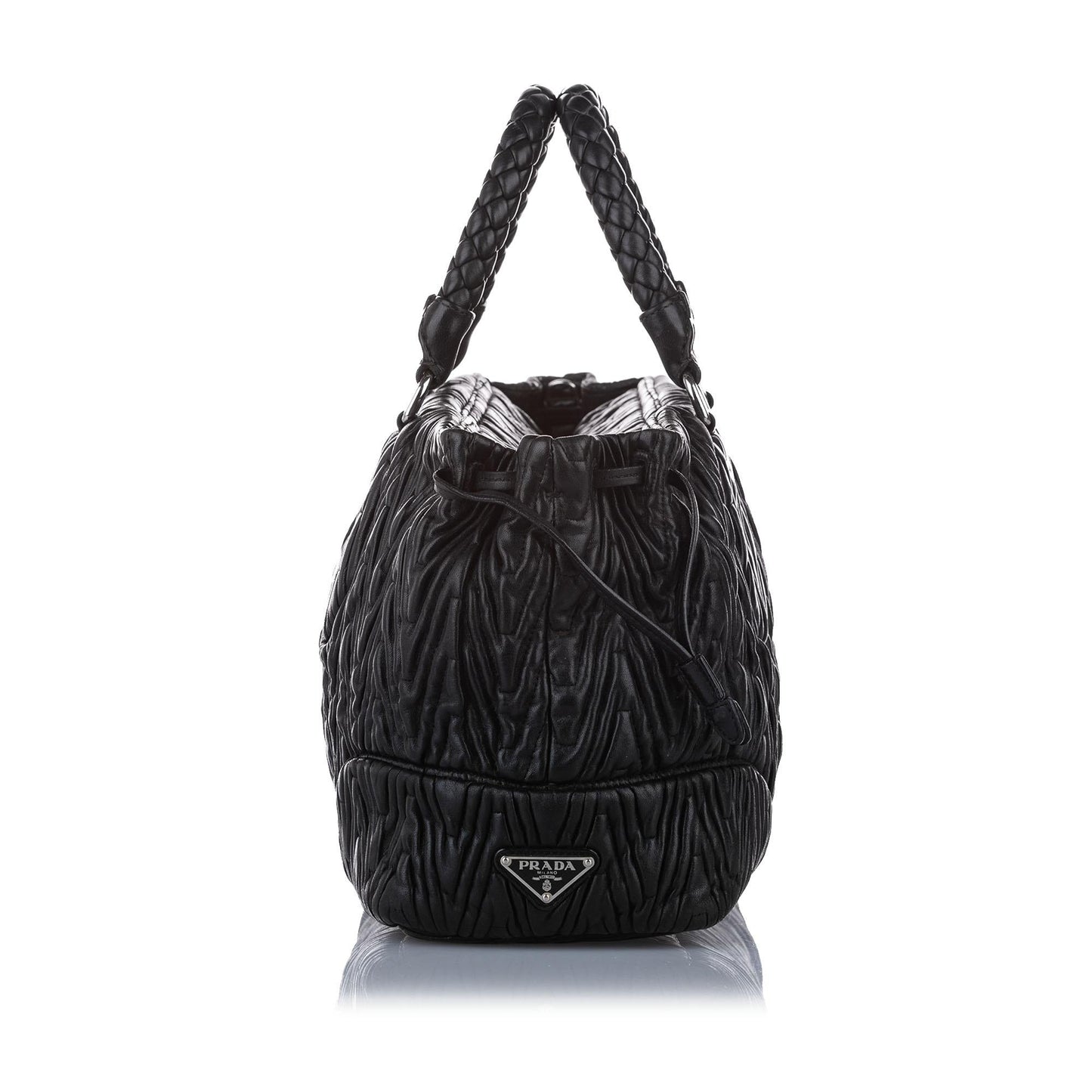 Prada Satchel Shg Leather Quilted Satchel Bag