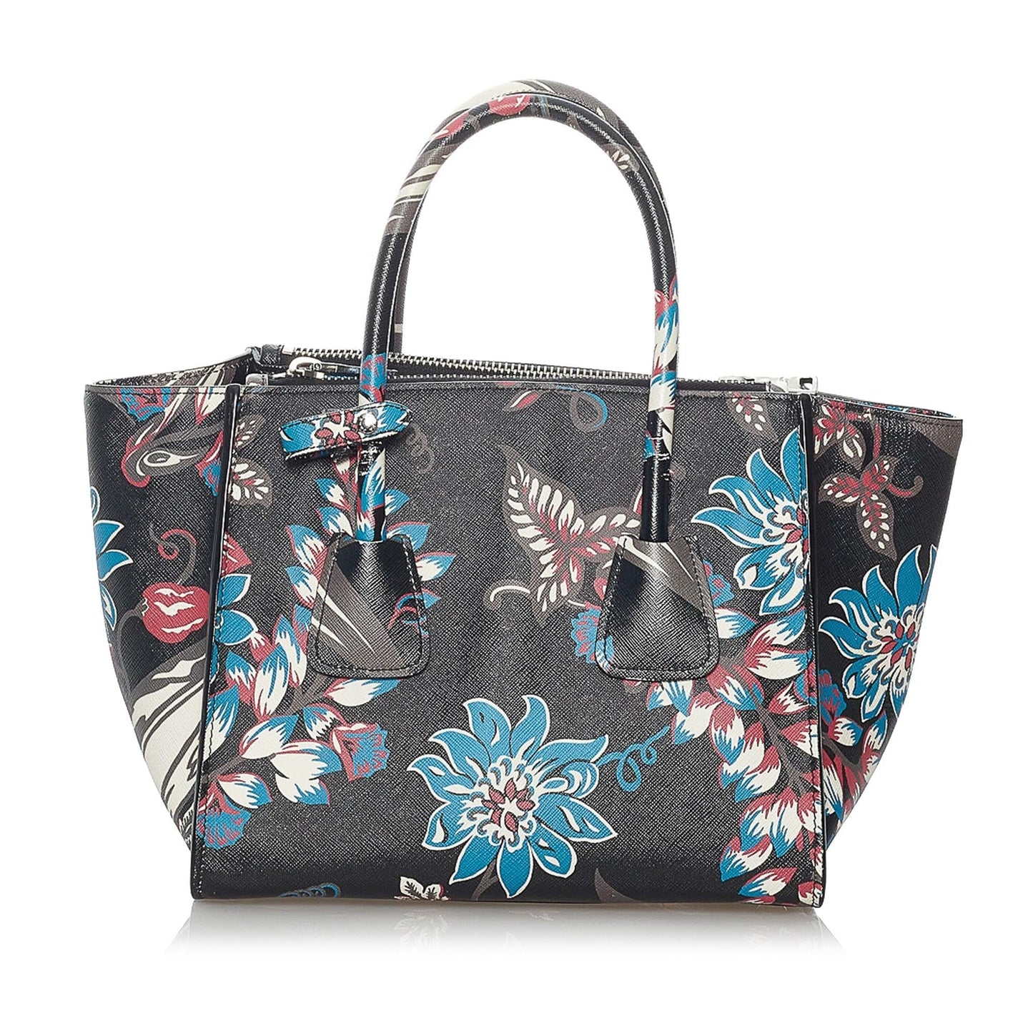 Prada Twin Pocket Satchel Shg Saffiano Satchel Bag