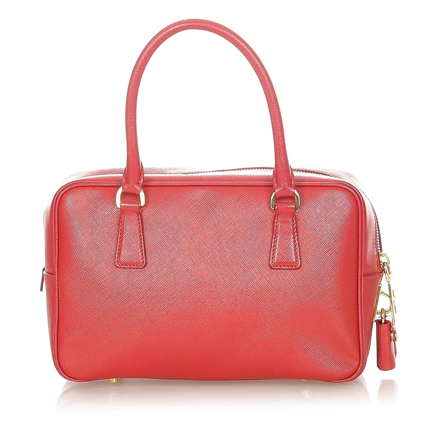 Prada Vernice Handbag Shg Saffiano Satchel Bag