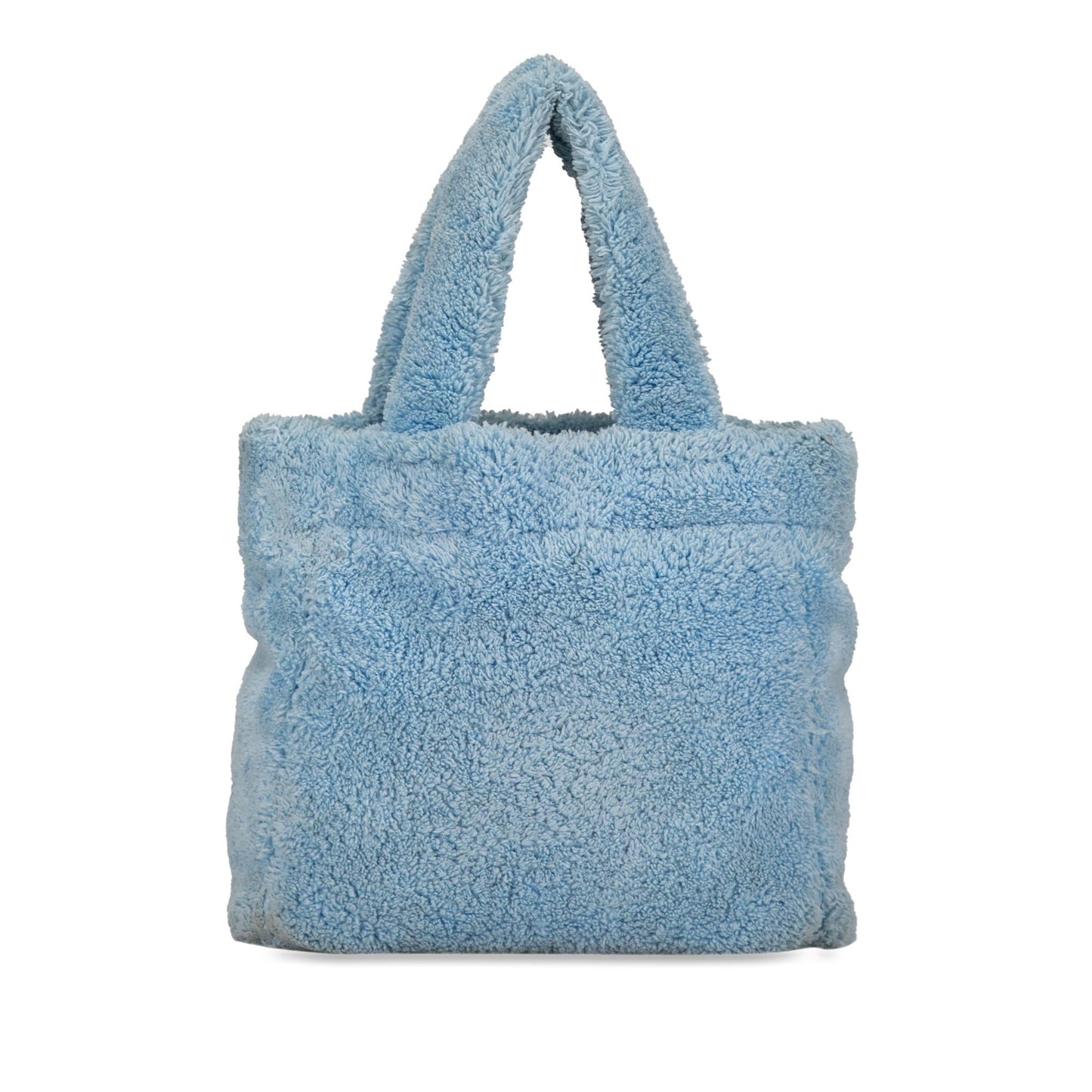 Prada Spugna Terrycloth Tote Logo Tote Bag