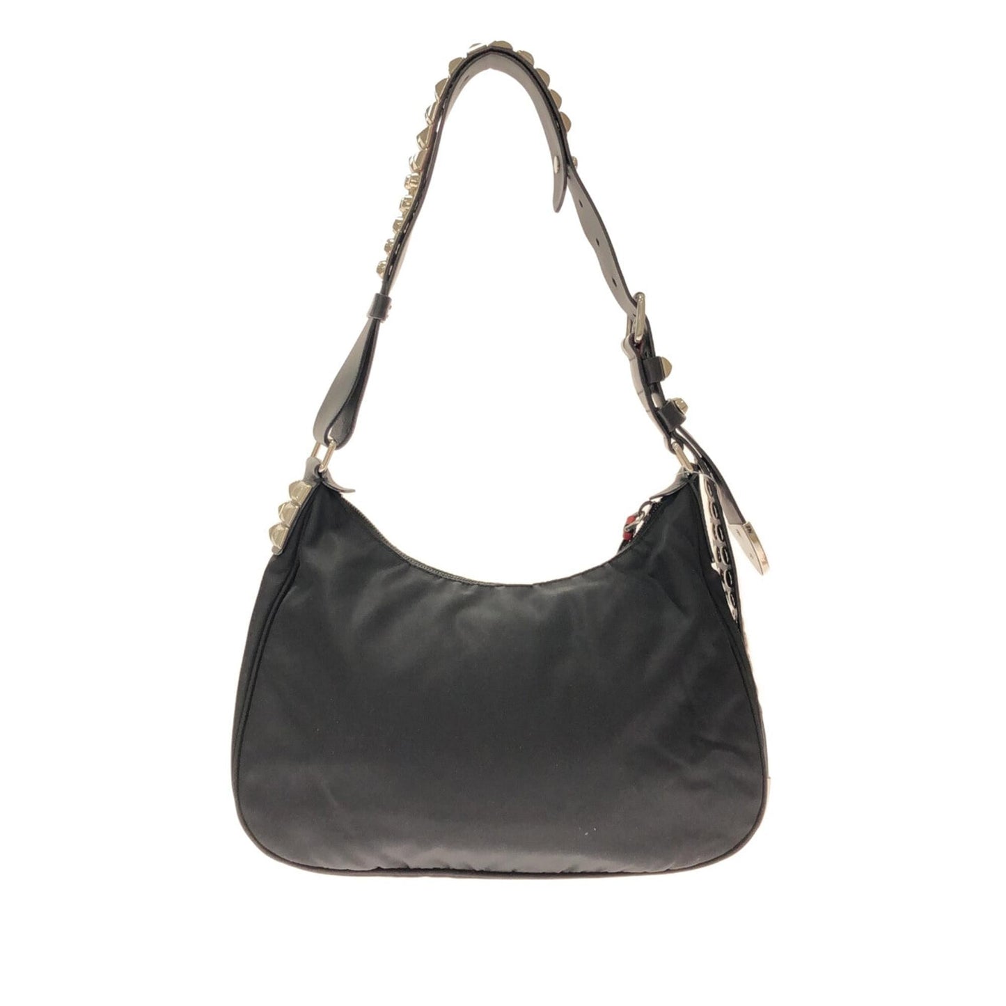 Prada Studded New Vela Tessuto Shoulder Bag Shg H6Gflh