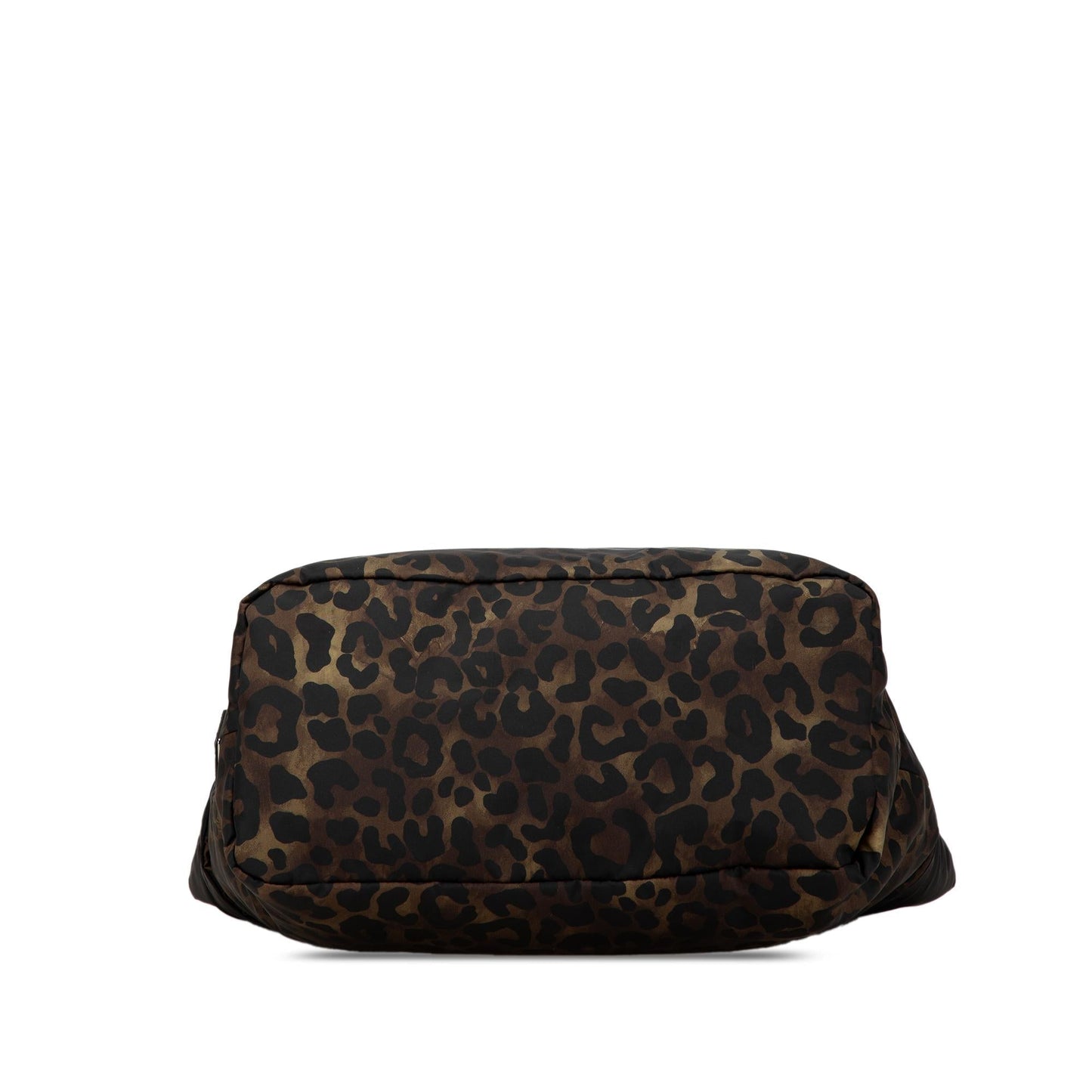 Prada Tessuto Leopard Print Reversible Satchel Satchel Bag