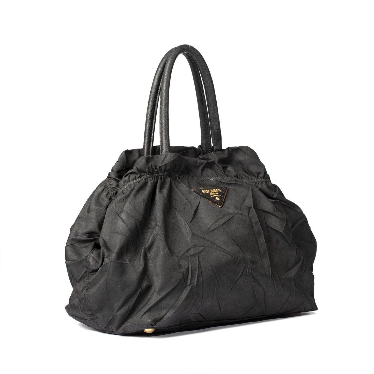 Prada Tessuto Tassel Handbag Nylon Travel Bag