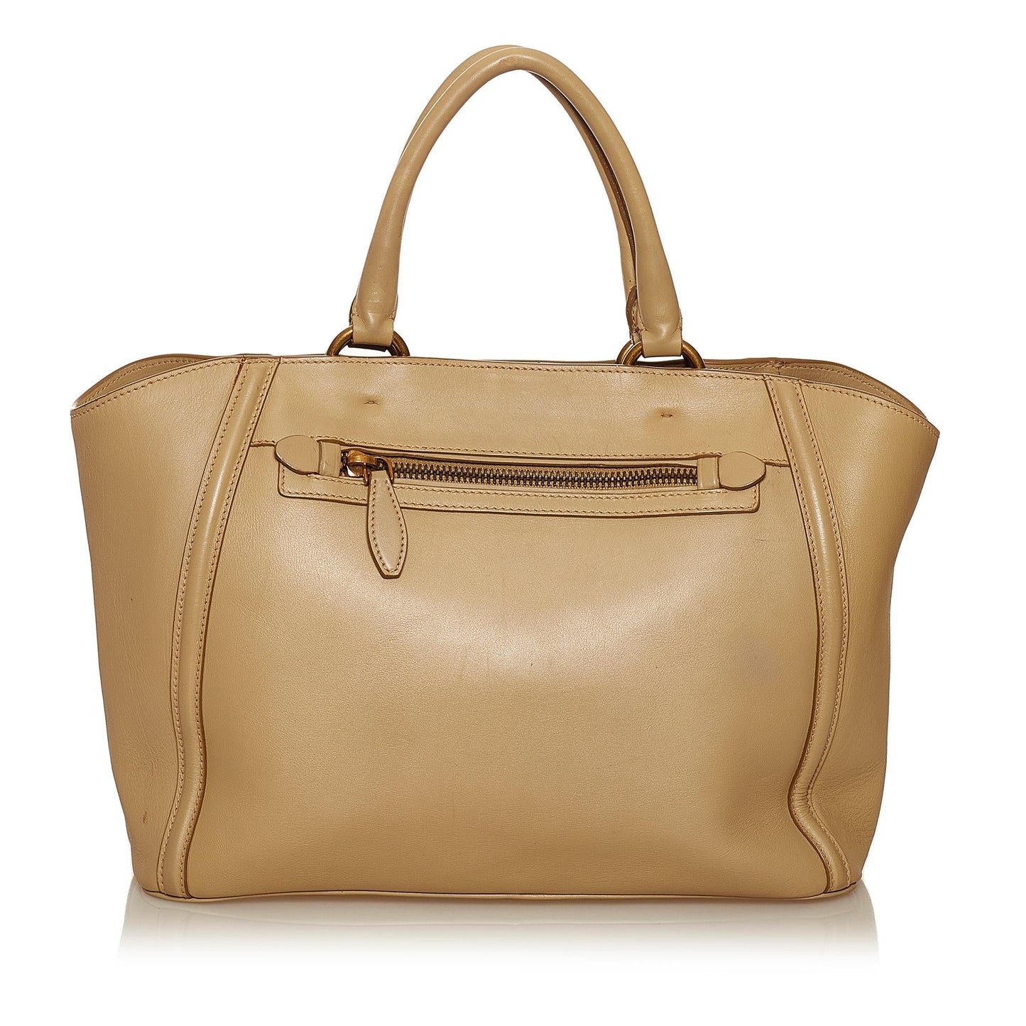 Prada Visone City Calf Handbag Shg Leather Calf Leather Satchel Bag