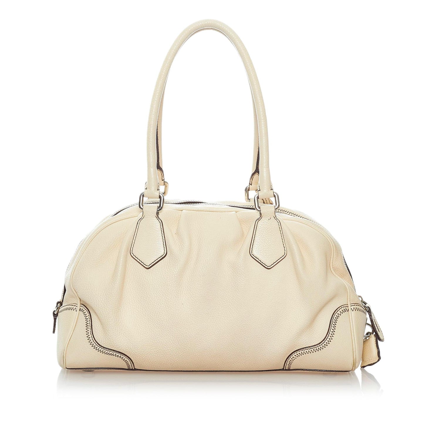 Prada Daino Handbag Shg Vitello Satchel Bag Handbag Shg 31011