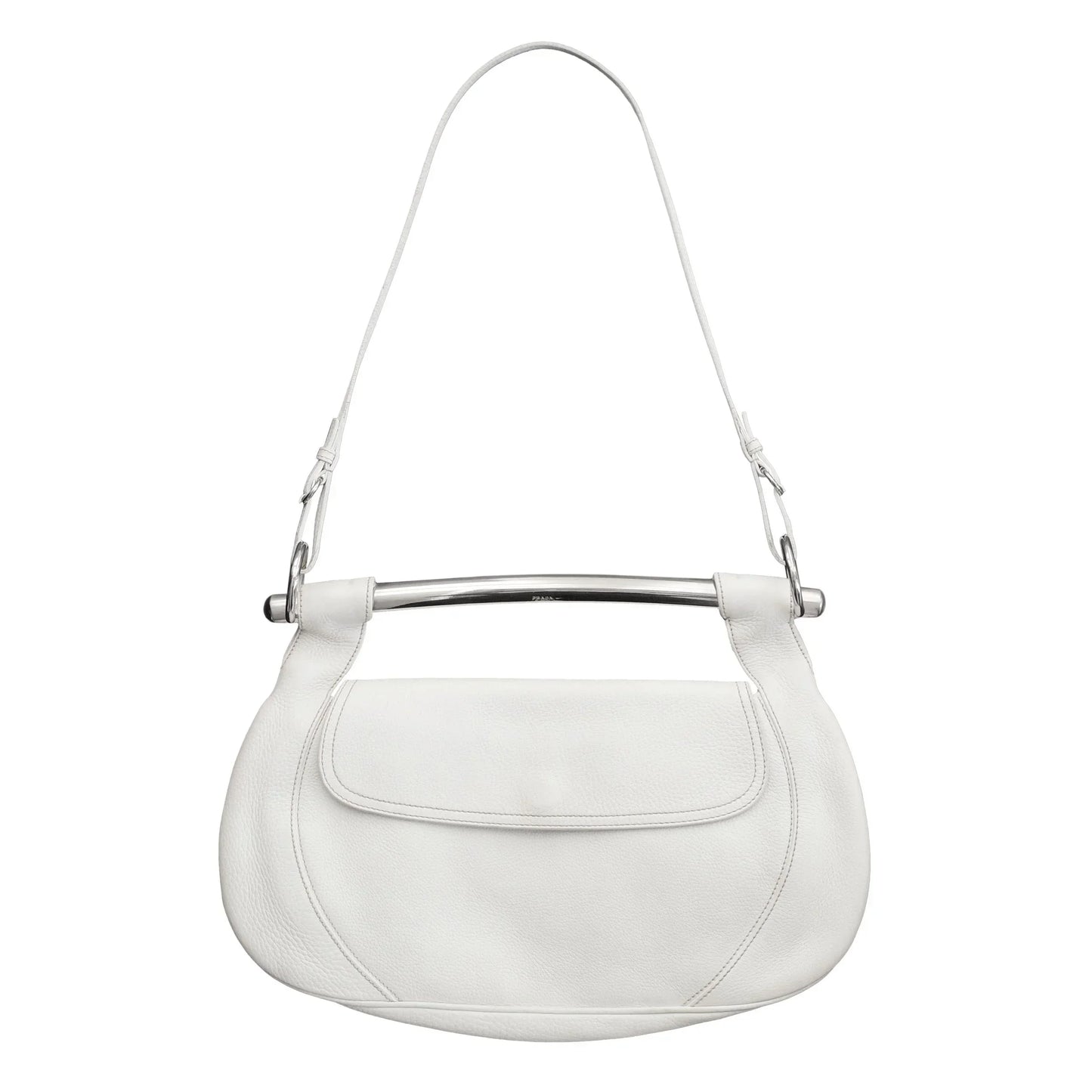 Prada Shoulder Bag SS Leather Metal Vitello