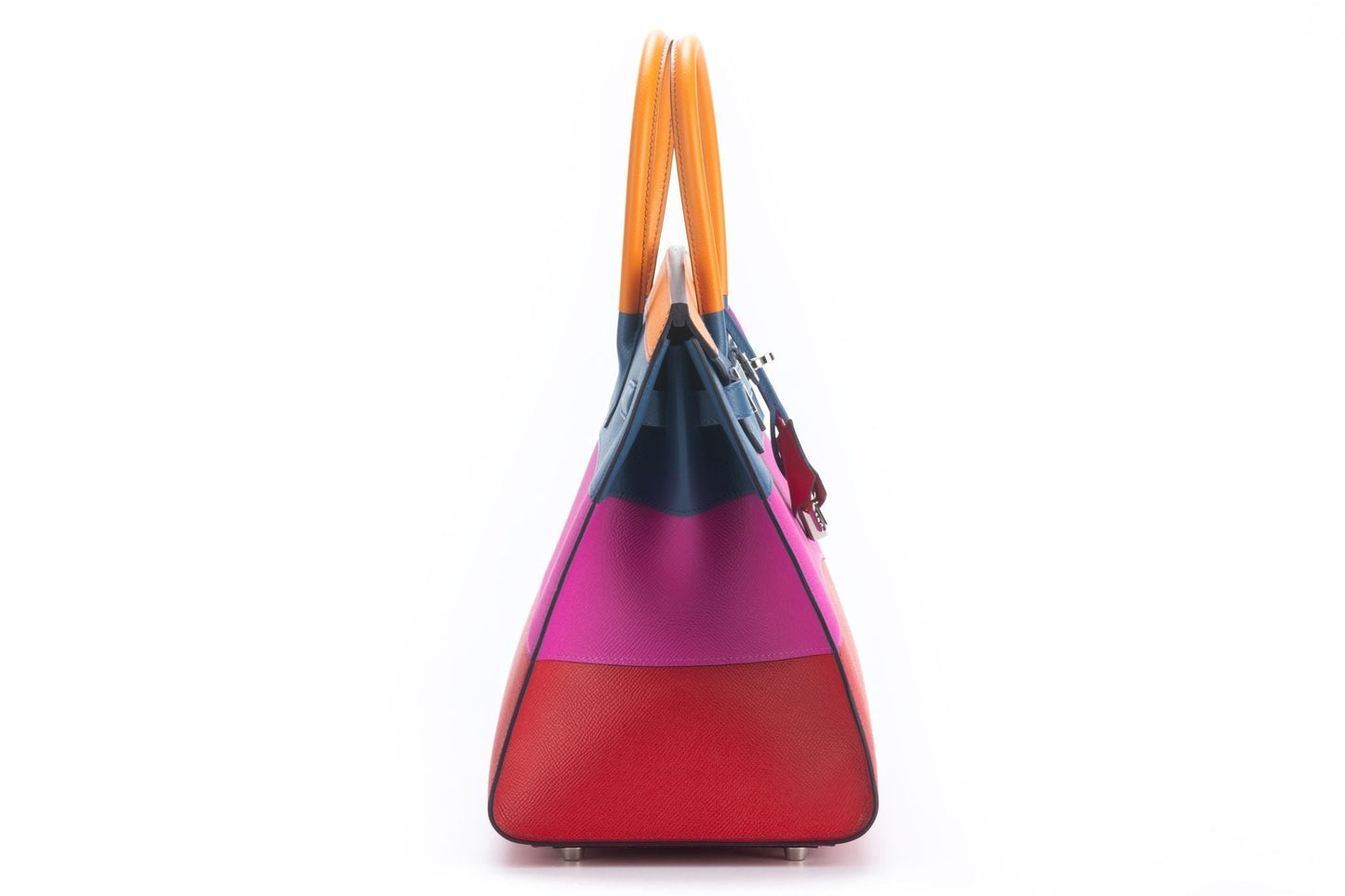 Hermes Sunset Rainbow Sellier Birkin Handbag Travel Bag