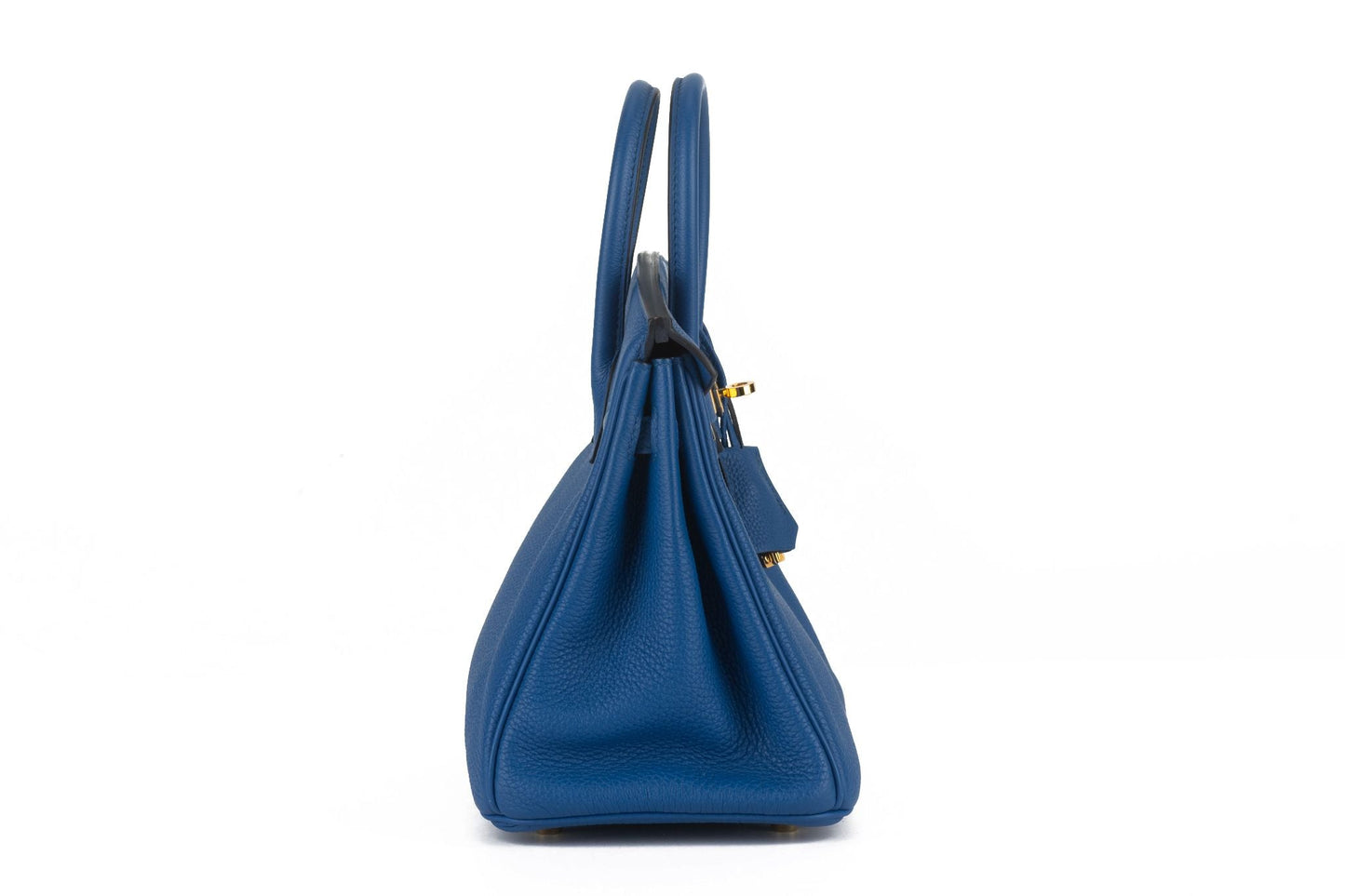 Hermes Birkin Electrique Togo Handbag Blue Travel Bag