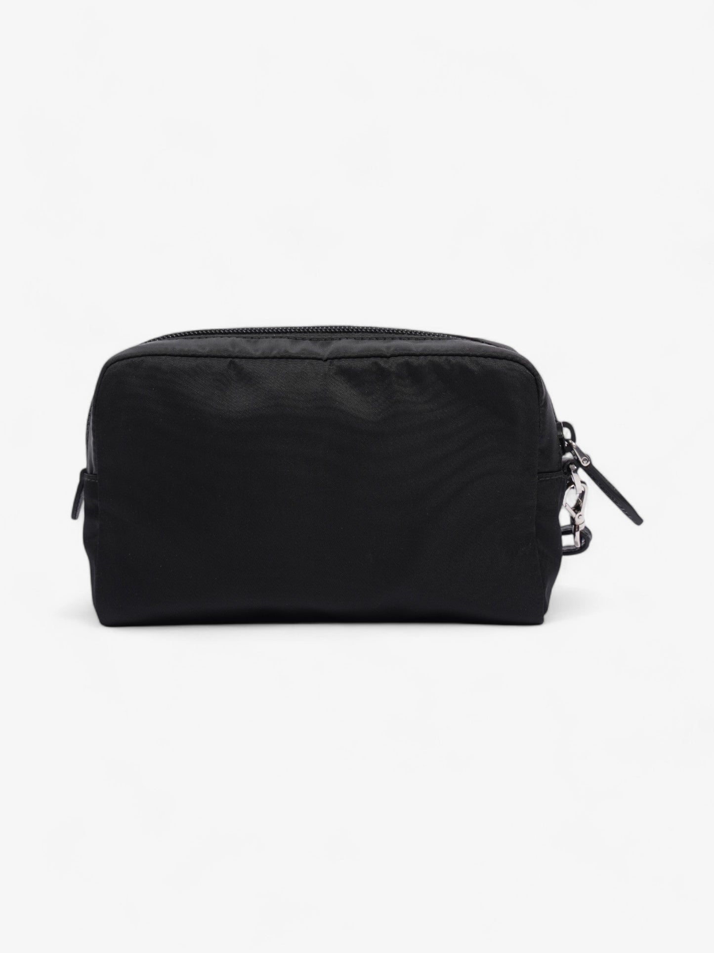 Prada Pouch Wristlet Re Clutch Bag Nylon Black
