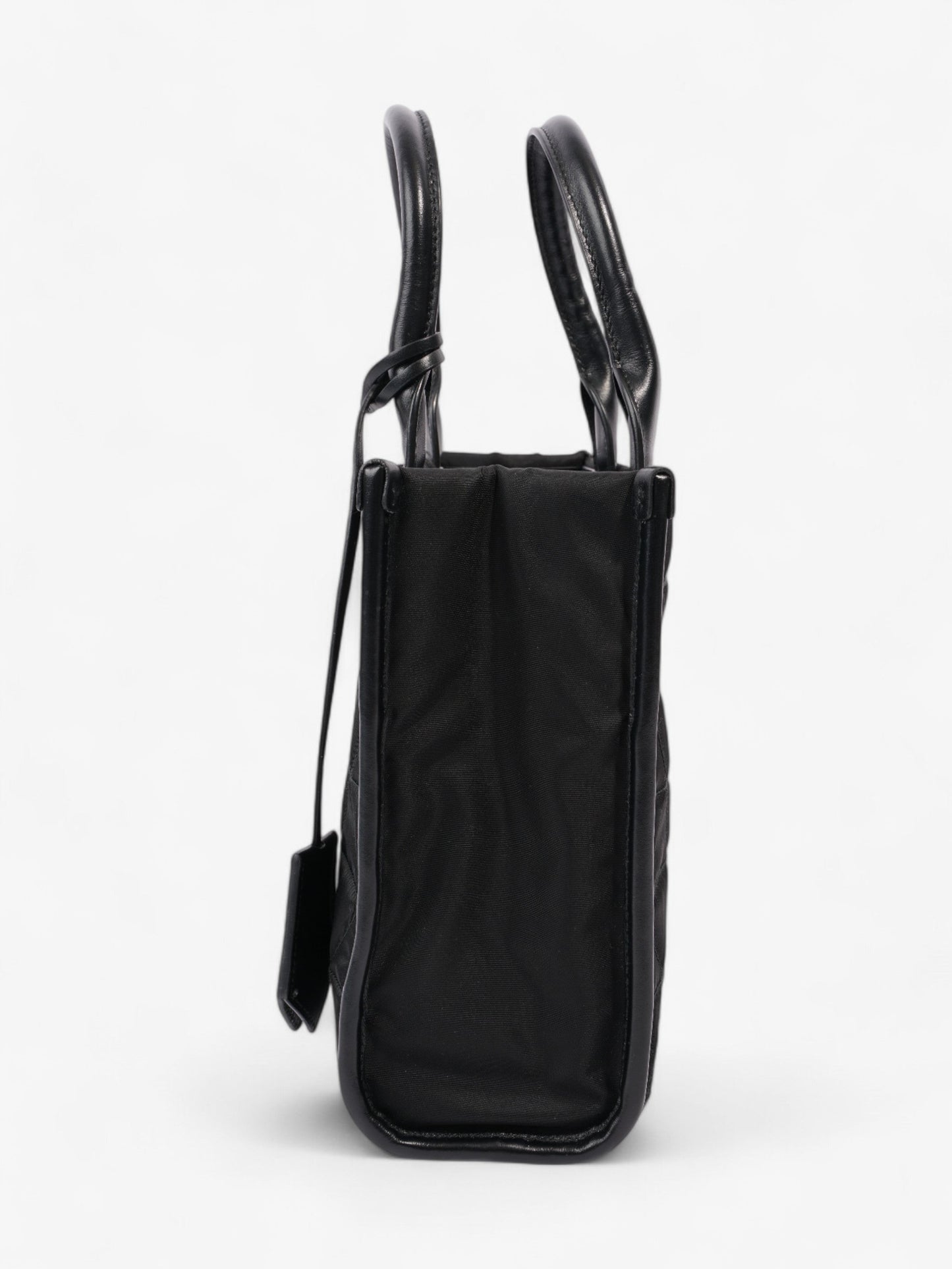 Prada Symbole Fabric Shoulder Bag Black Medium