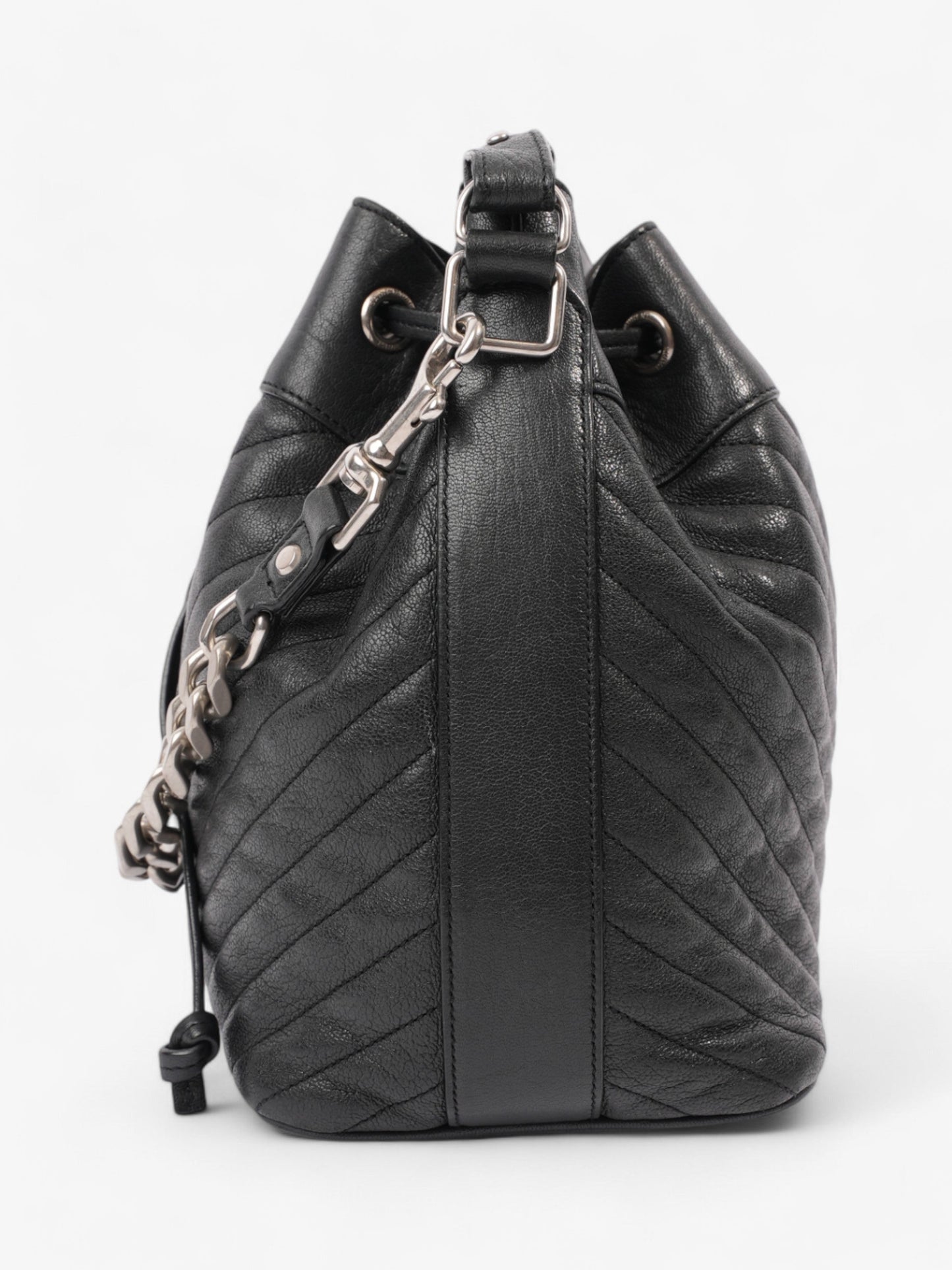 YSL Saint Laurent Emmanuelle Bag Calfskin Leather Black Medium Shoulder Bag