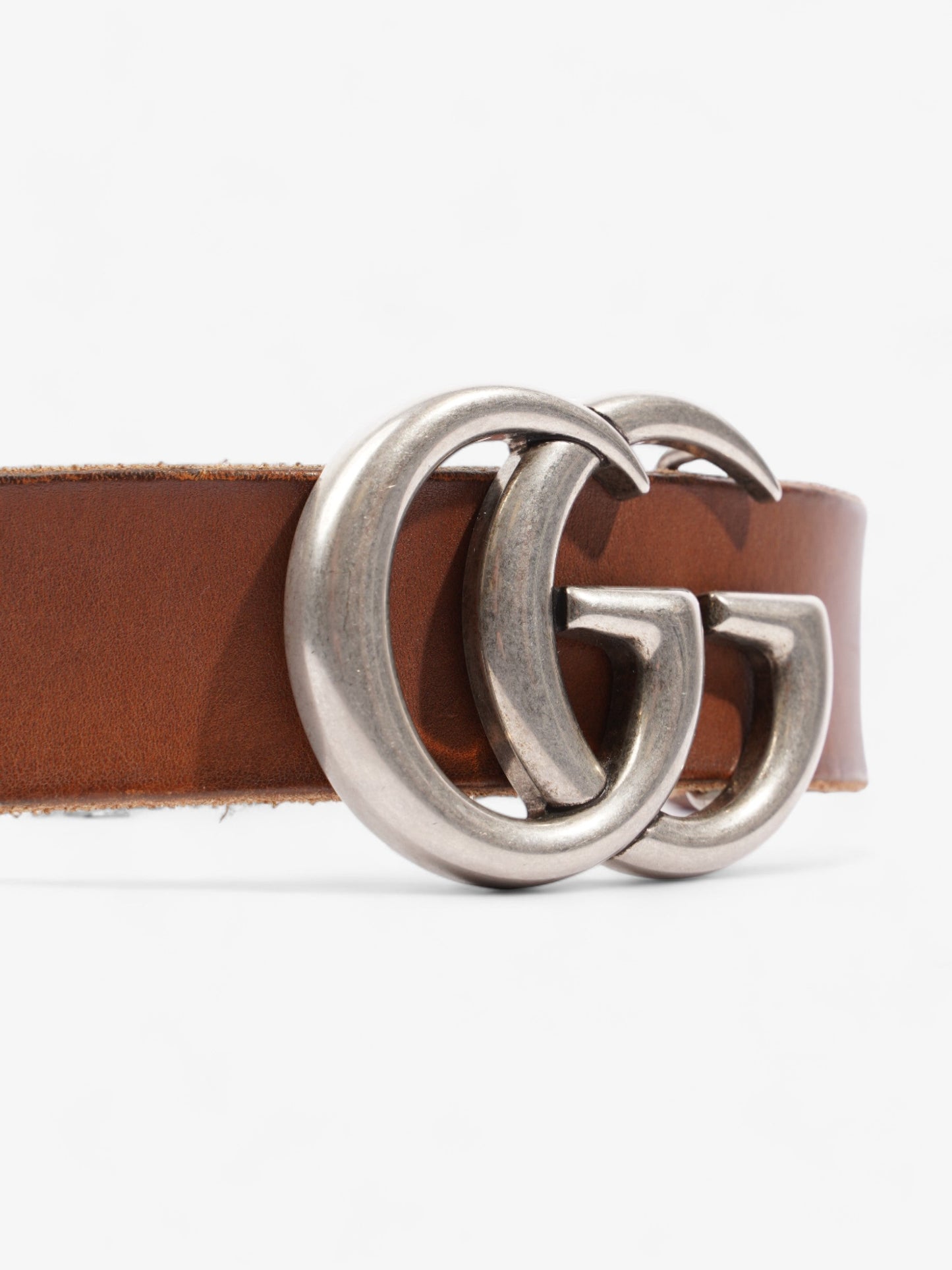 Gucci Marmont Wide Belt Handbag Leather Brown Accessory 85Cm 34