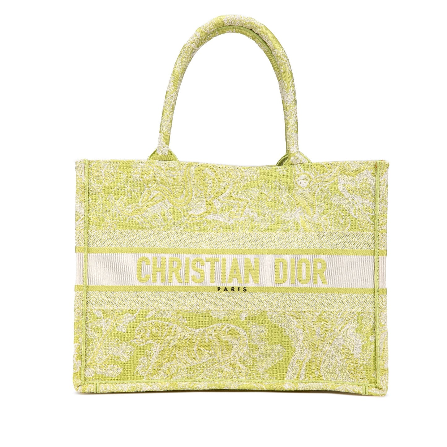 Dior Handbag iviera Toile De Jouy Book Tote Canvas Green Medium Tote Bag