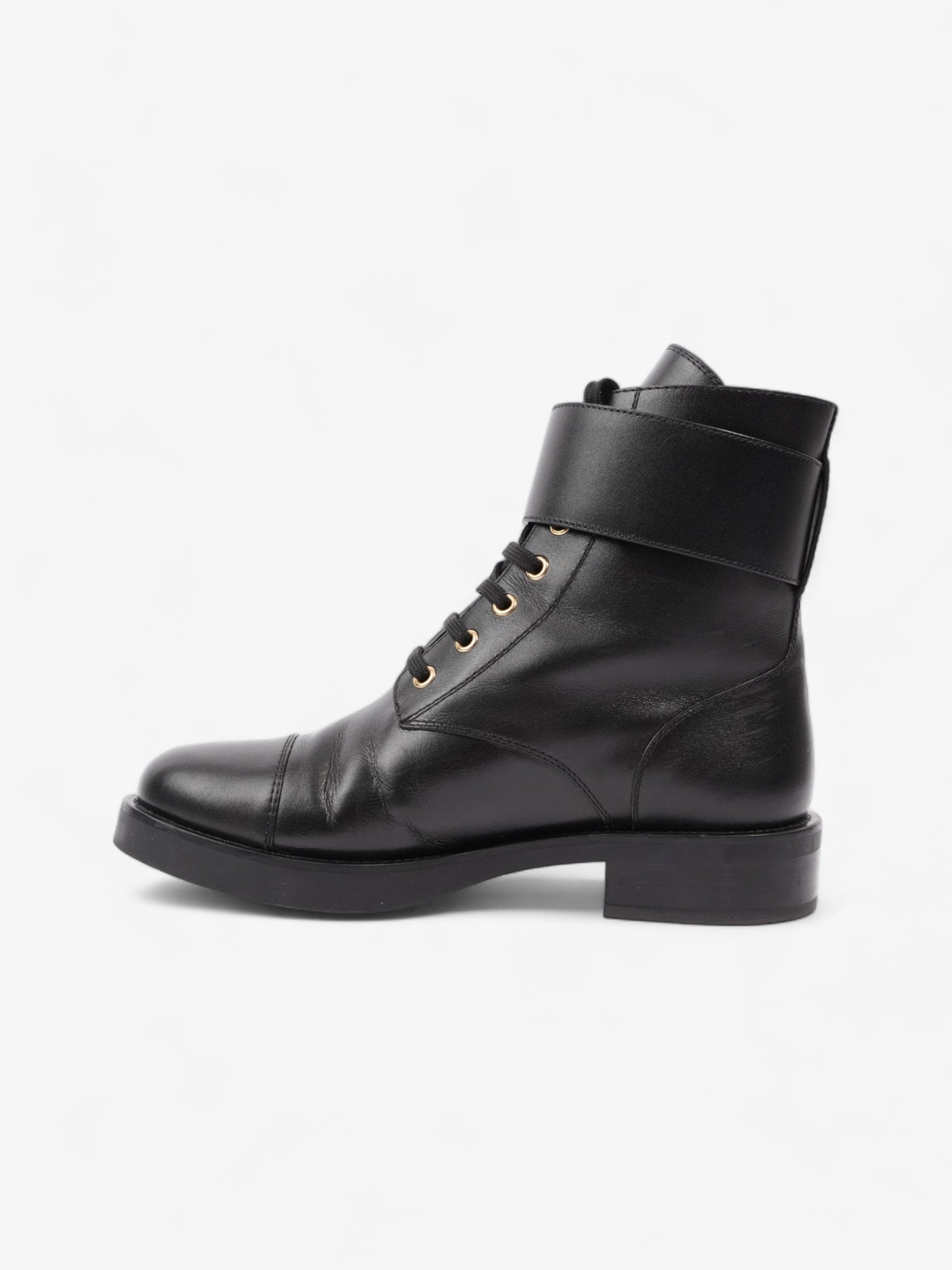 Louis Vuitton Wonderland Flat Rangers EU 39.5 UK Black Leather Shoes