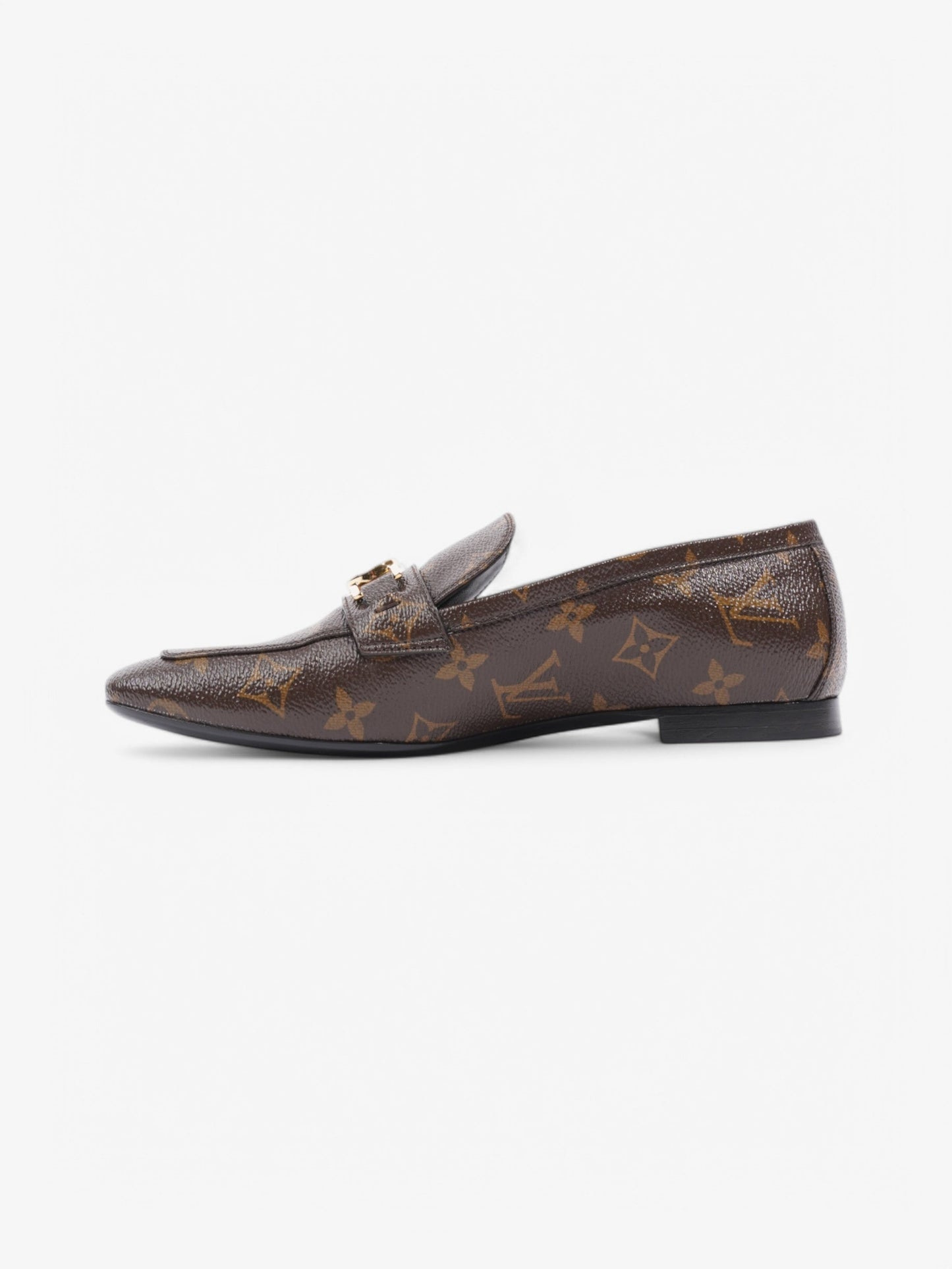Louis Vuitton Upper Flat Loafer Coated EU 38 Monogram Canvas Coated Canvas Apparel