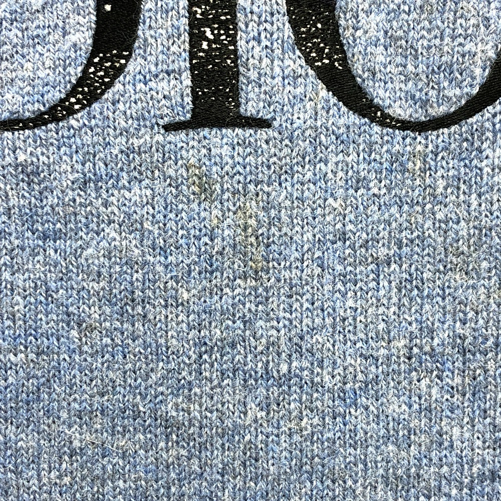 Dior Sweater Wool Peter Doig Mens M Handbag Blue Logo Travel Bag