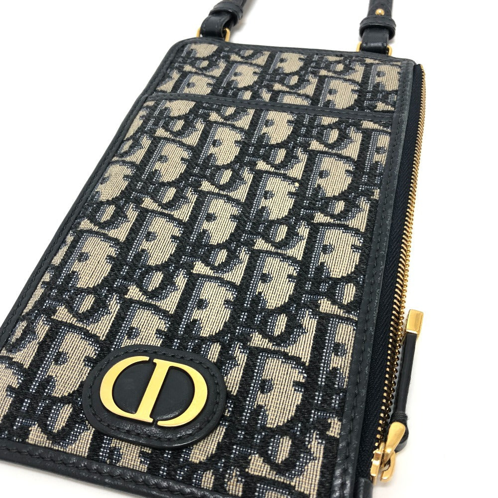 Dior Shoulder Bag Navy Of League Women Canvas