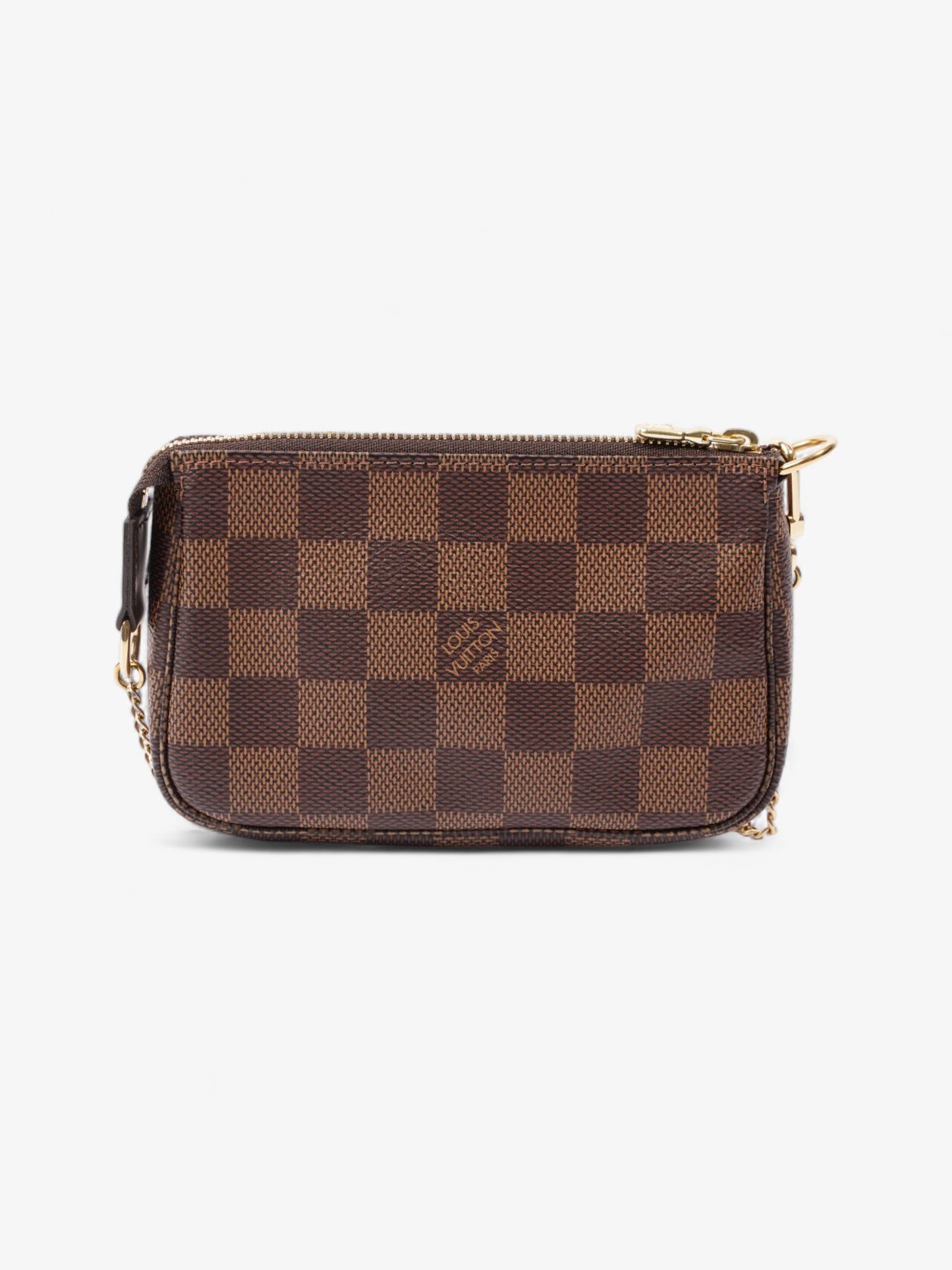 Louis Vuitton Pochette Accessoires Ebene Coated Damier Canvas Coated Canvas Apparel Coated Canvas