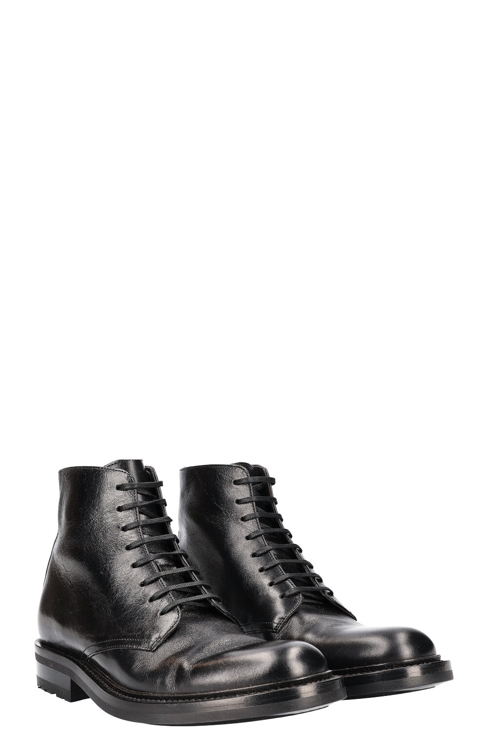 Lace Up Boots Black Shoes