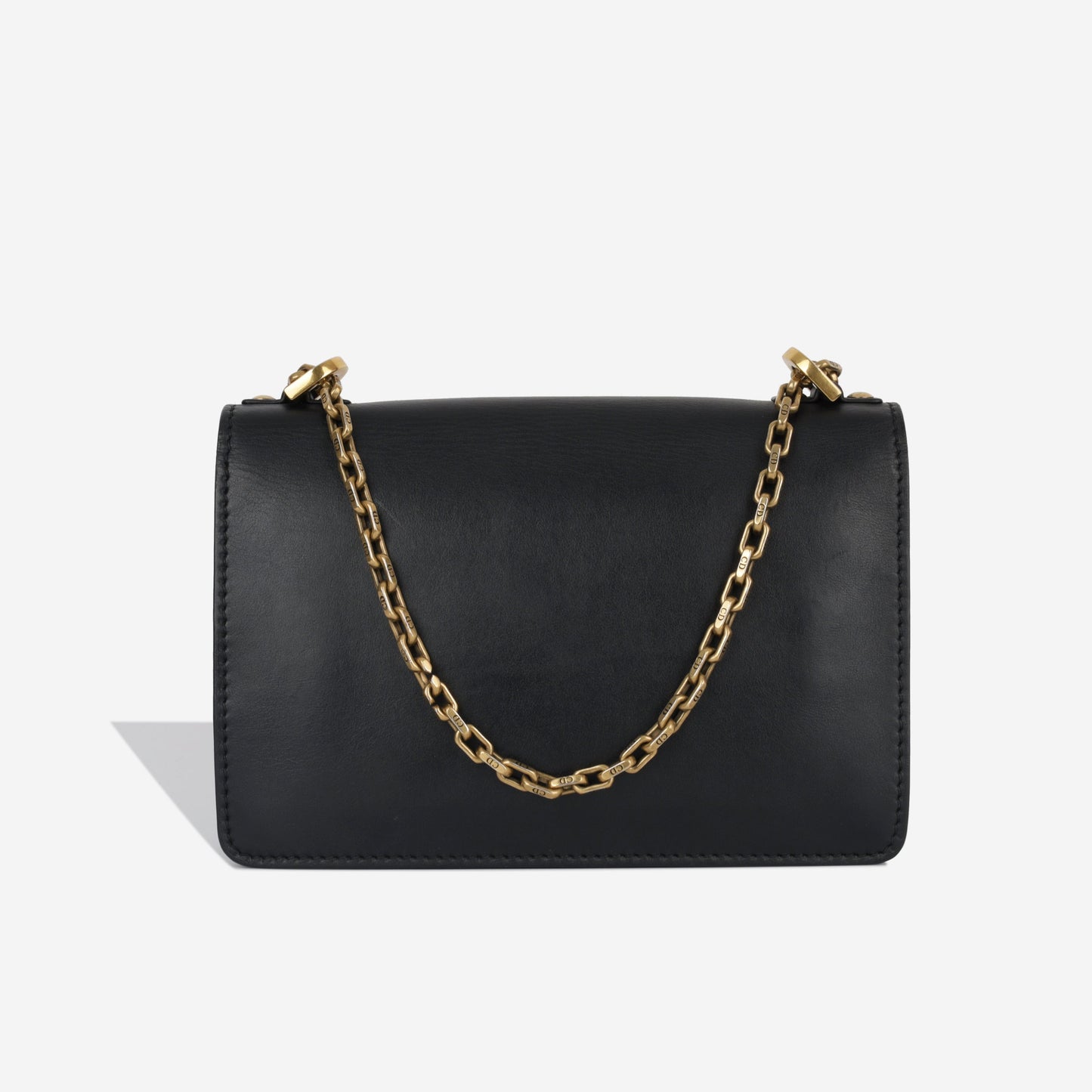 Dior Christian A Bag Flap Crossbody Bag Black Calfskin Ghw